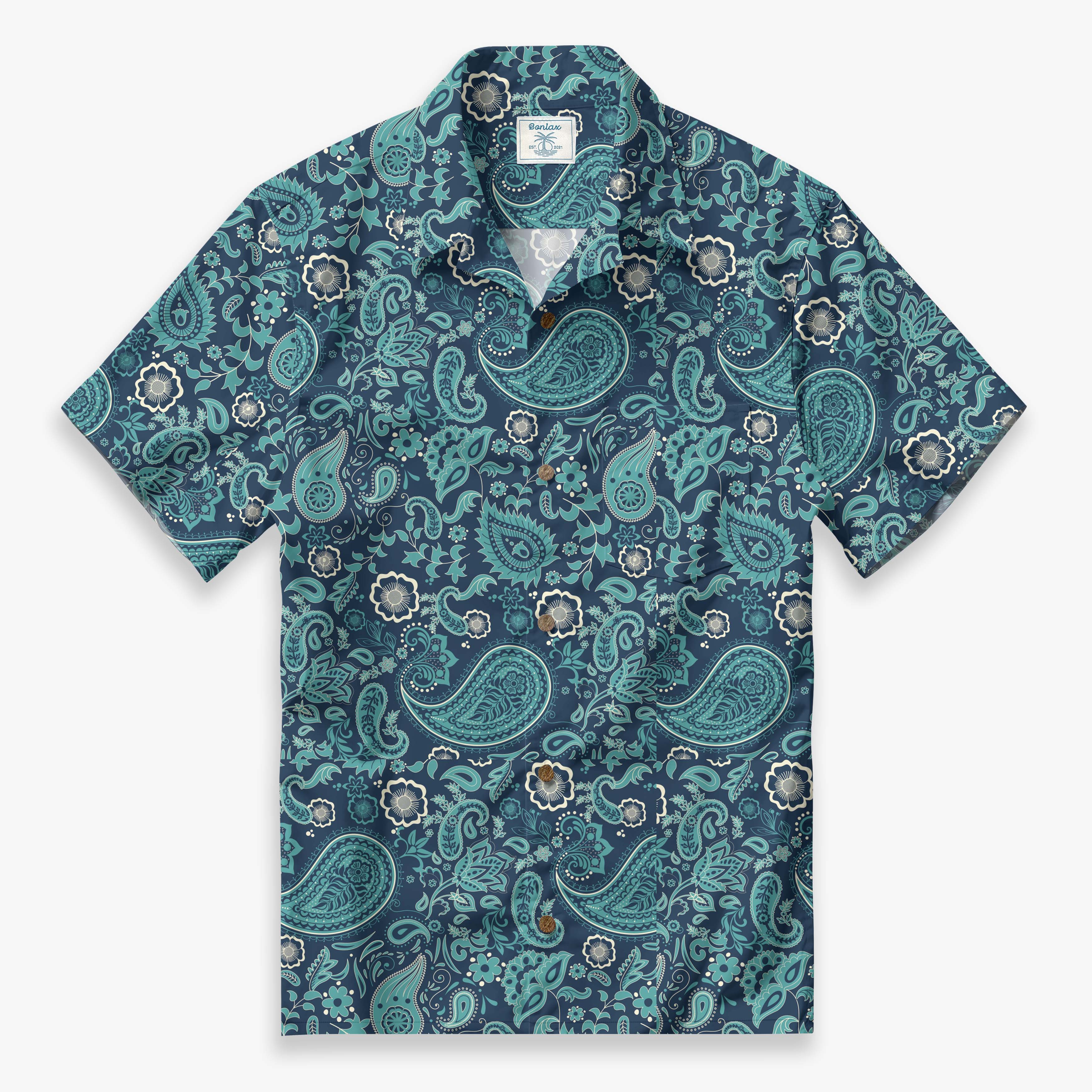 Ethnic Paisley Camp Shirt
