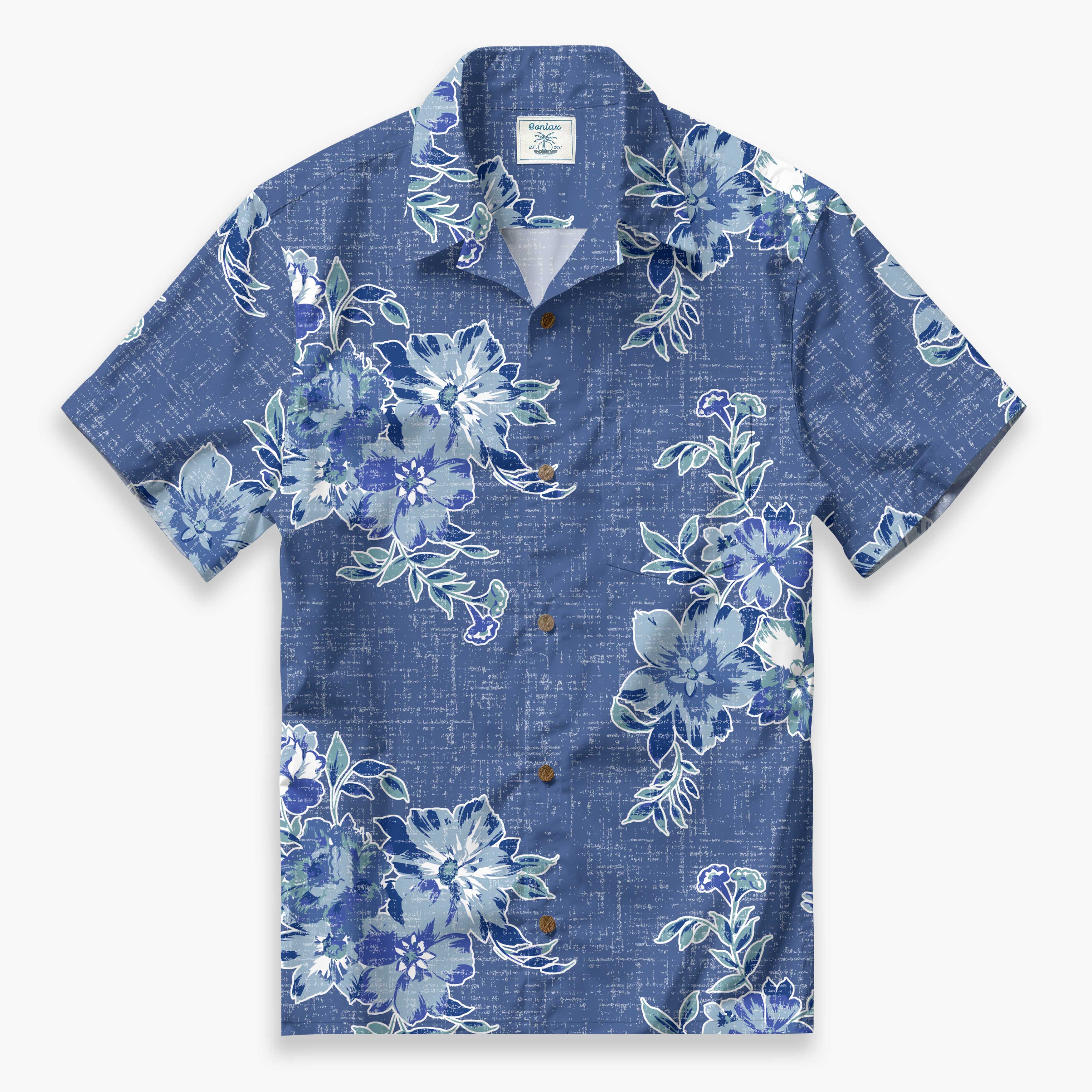 Chemise de camp à fleurs tropicales