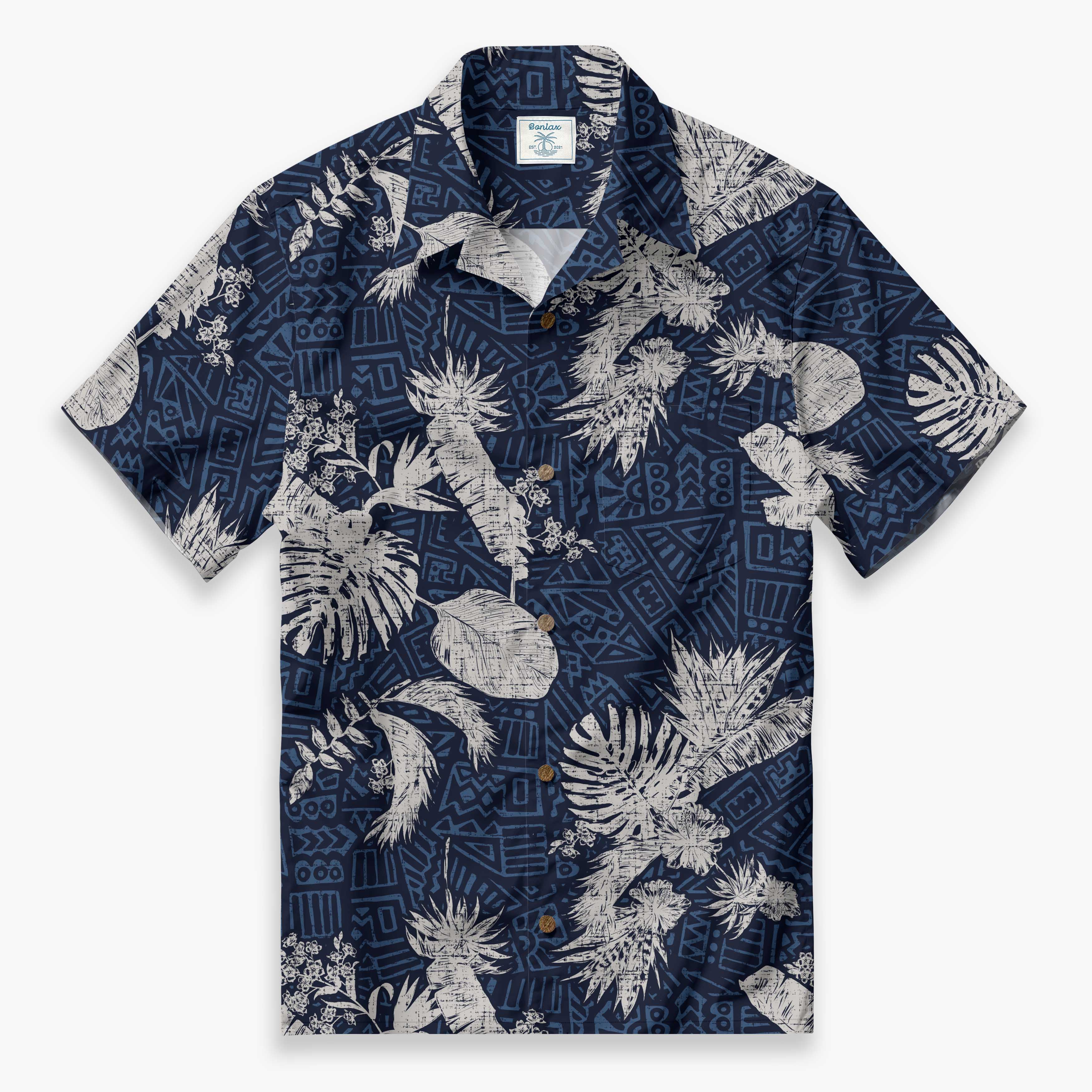 Retro Botanical Camp Shirt