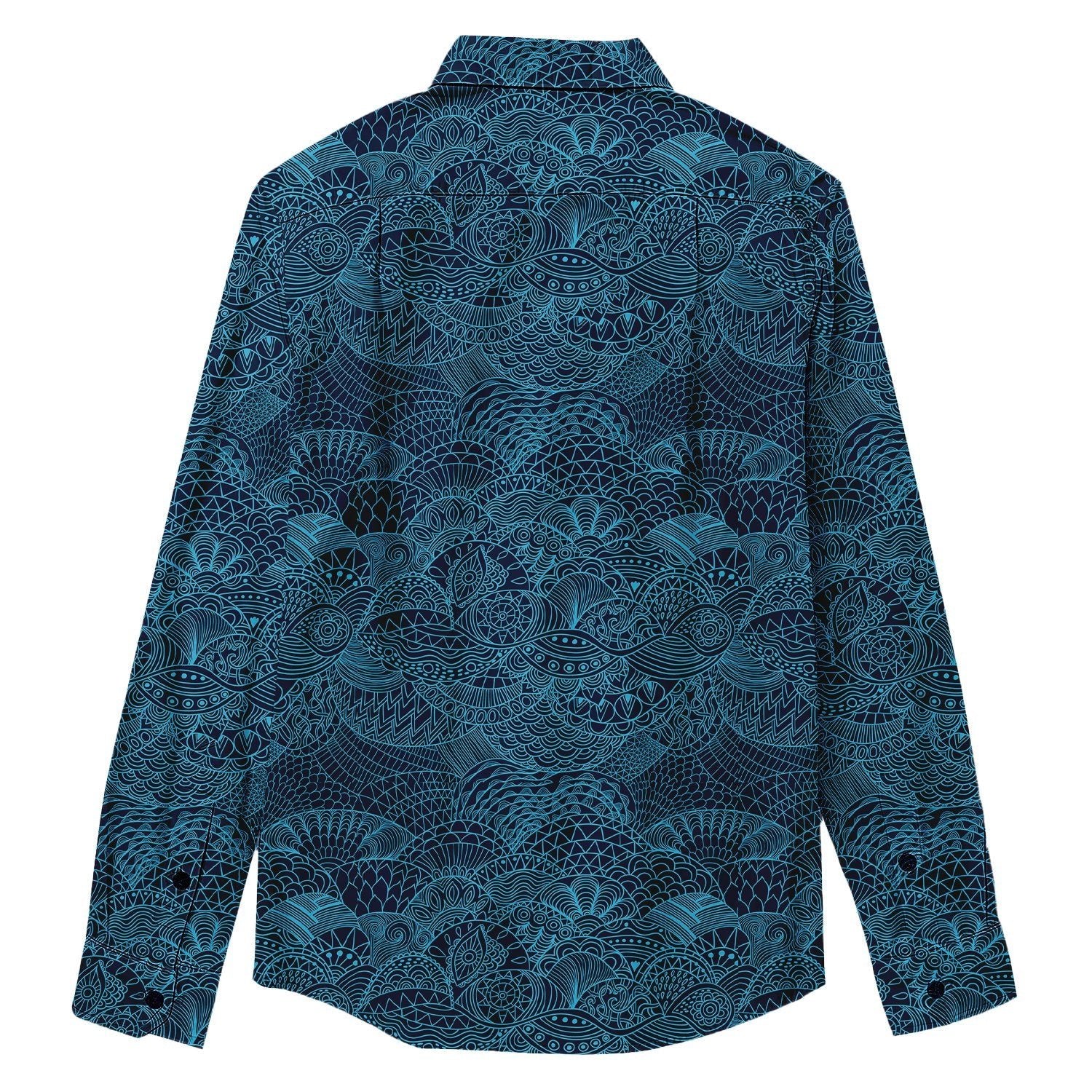 Abstract Lines Print Long Sleeve Shirt - Bonlax - Bonlax