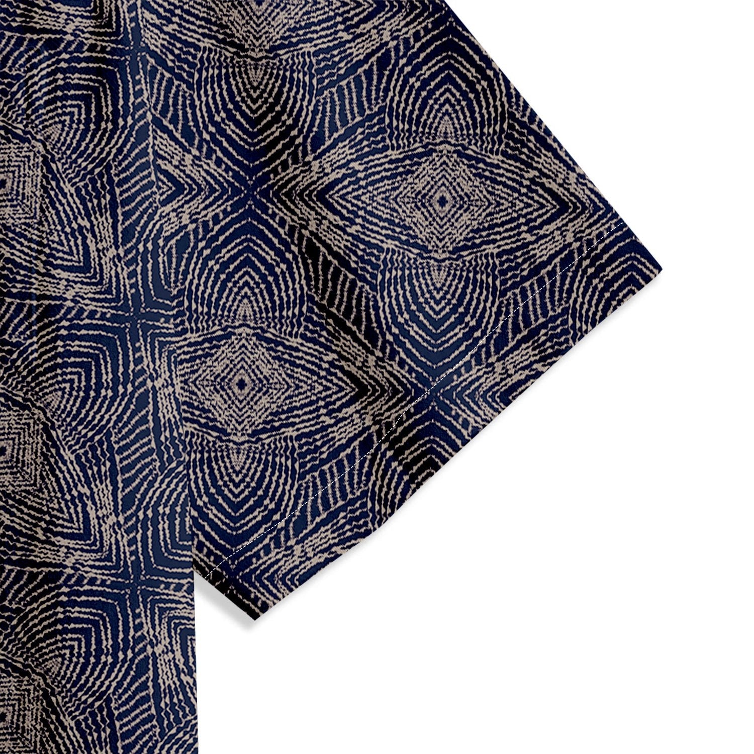 Abstract Lines Print Short Sleeve Shirt - Bonlax - Bonlax