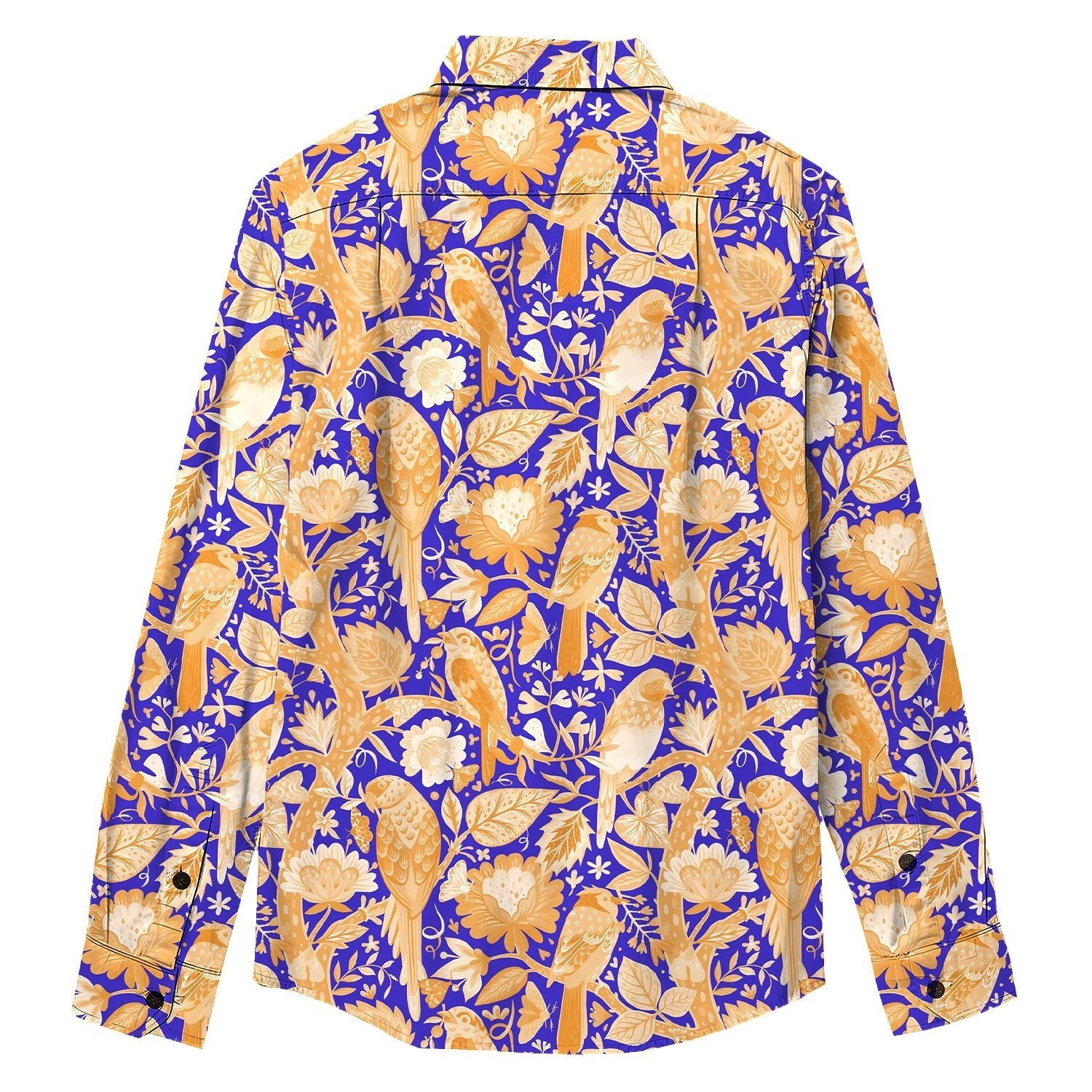 Bird & Branch Print Long Sleeve Shirt - Bonlax - Bonlax