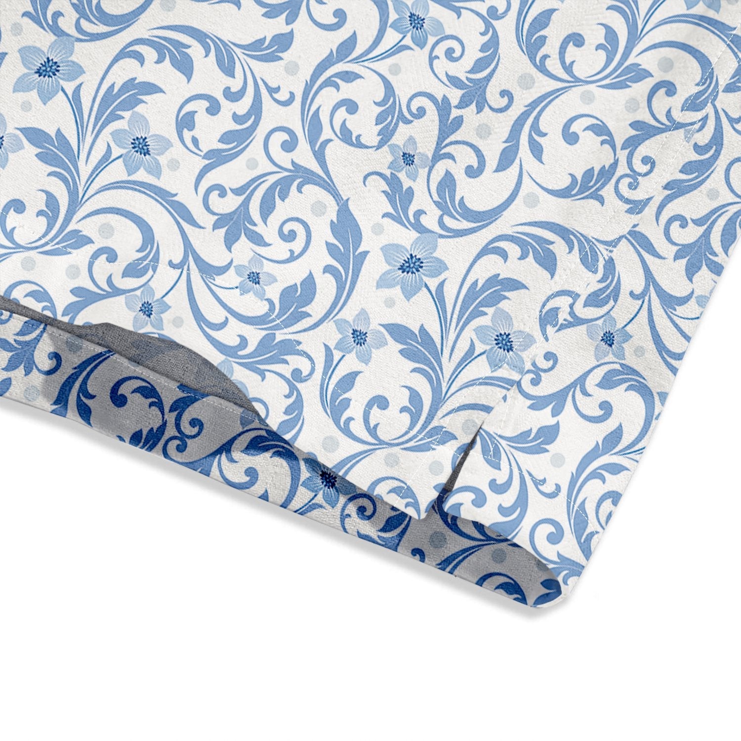 Blue Flowers Print Short Sleeve Shirt - Bonlax - Bonlax