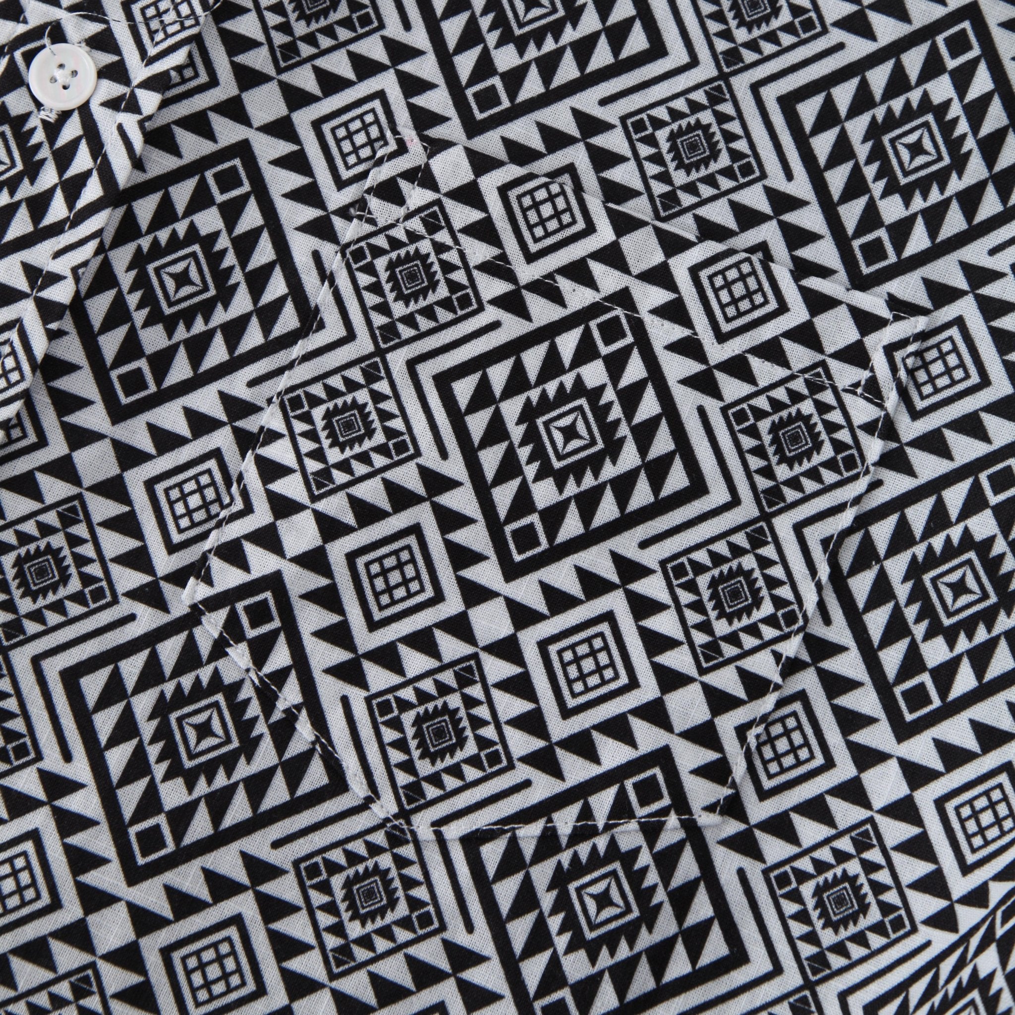 Bohemian Geometric Pattern Hawaiian Long Sleeve Shirt - Bonlax - Bonlax