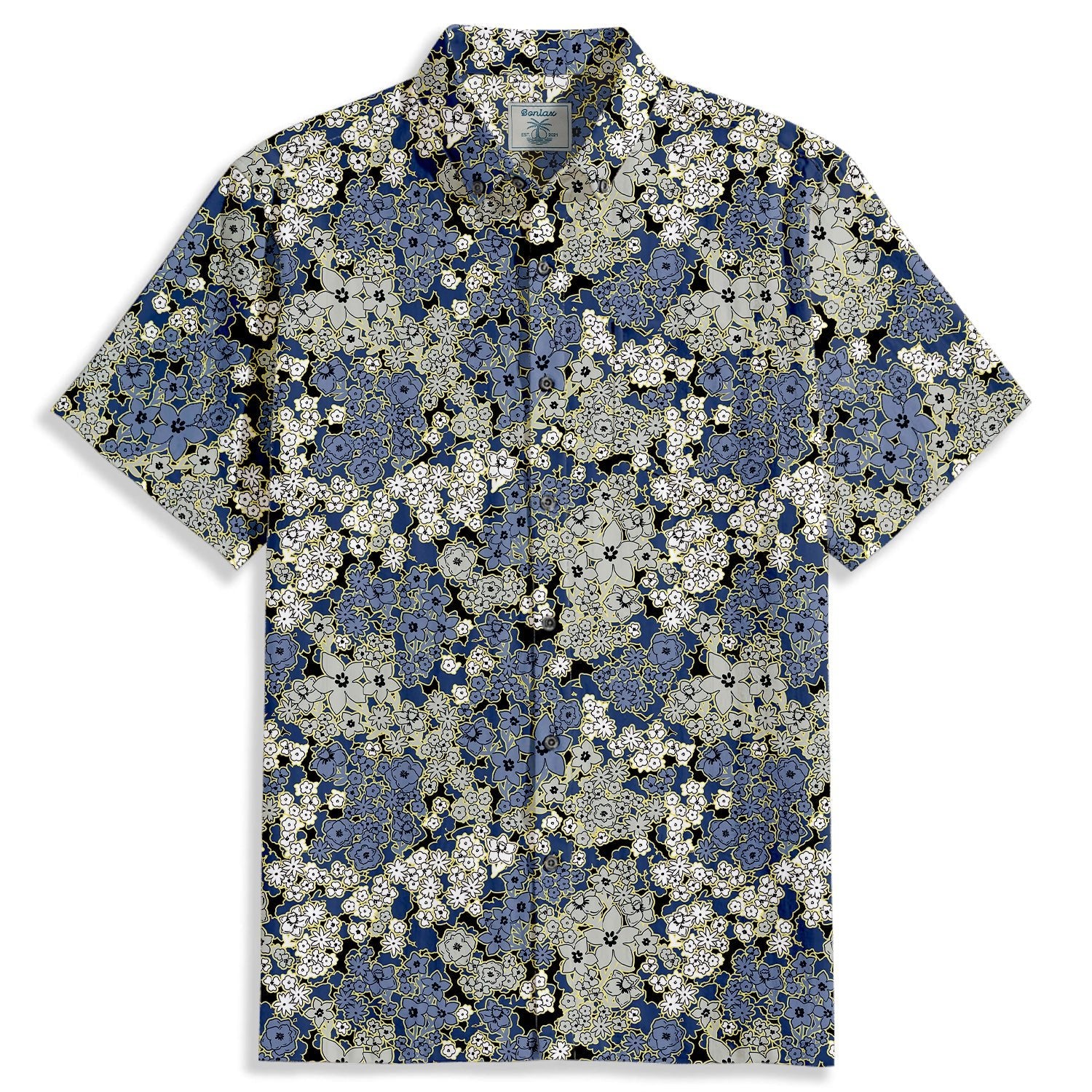 Camouflage Flower Pattern Short Sleeve Shirt - Bonlax - Bonlax