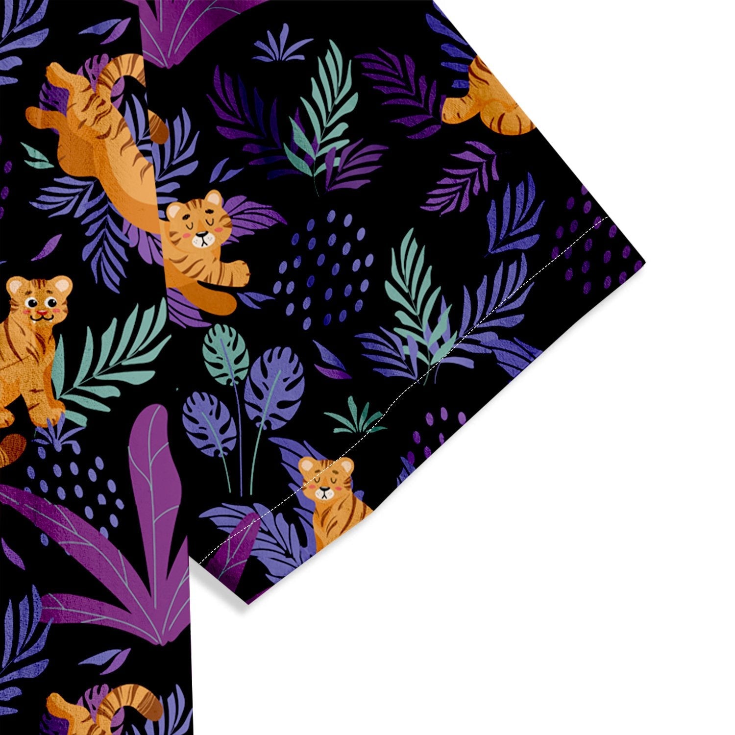 Cartoon Tiger Print Short Sleeve Shirt - Bonlax - Bonlax