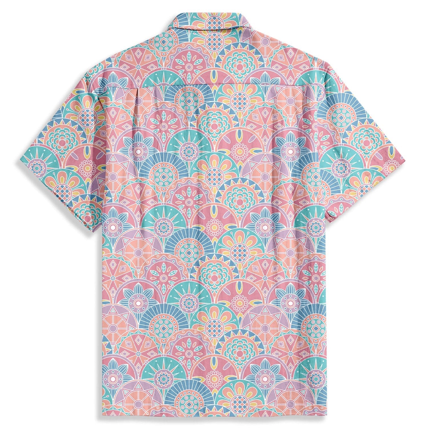 Colorful Abstract Pattern Short Sleeve Shirt - Bonlax - Bonlax