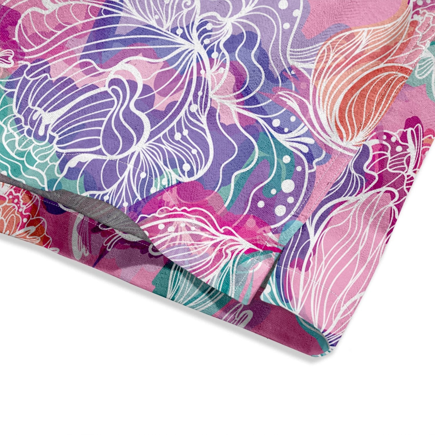 Colorful Buds Print Short Sleeve Shirt - Bonlax - Bonlax