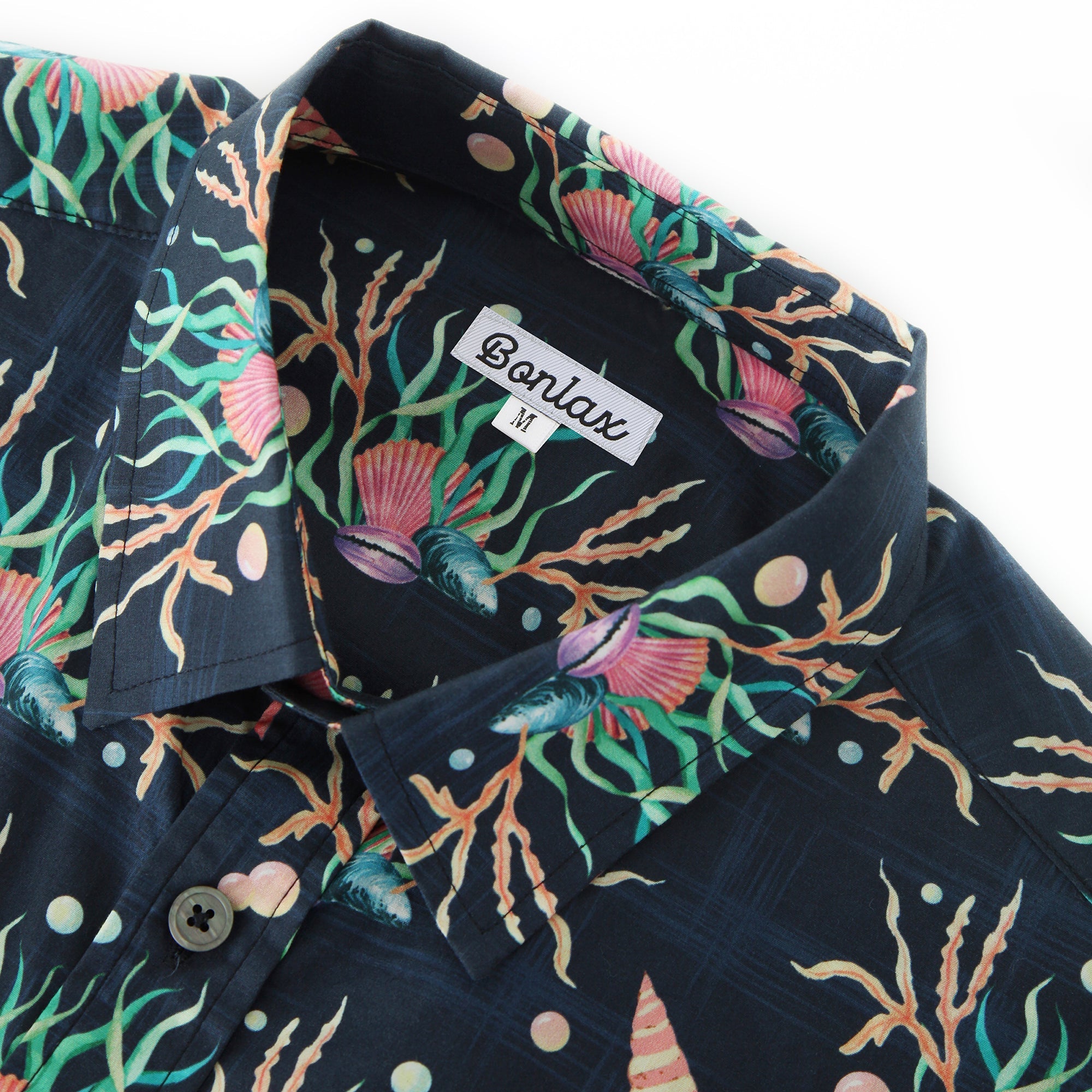 Conch Waterweed Short Sleeve Beach Shirt - Bonlax - Bonlax