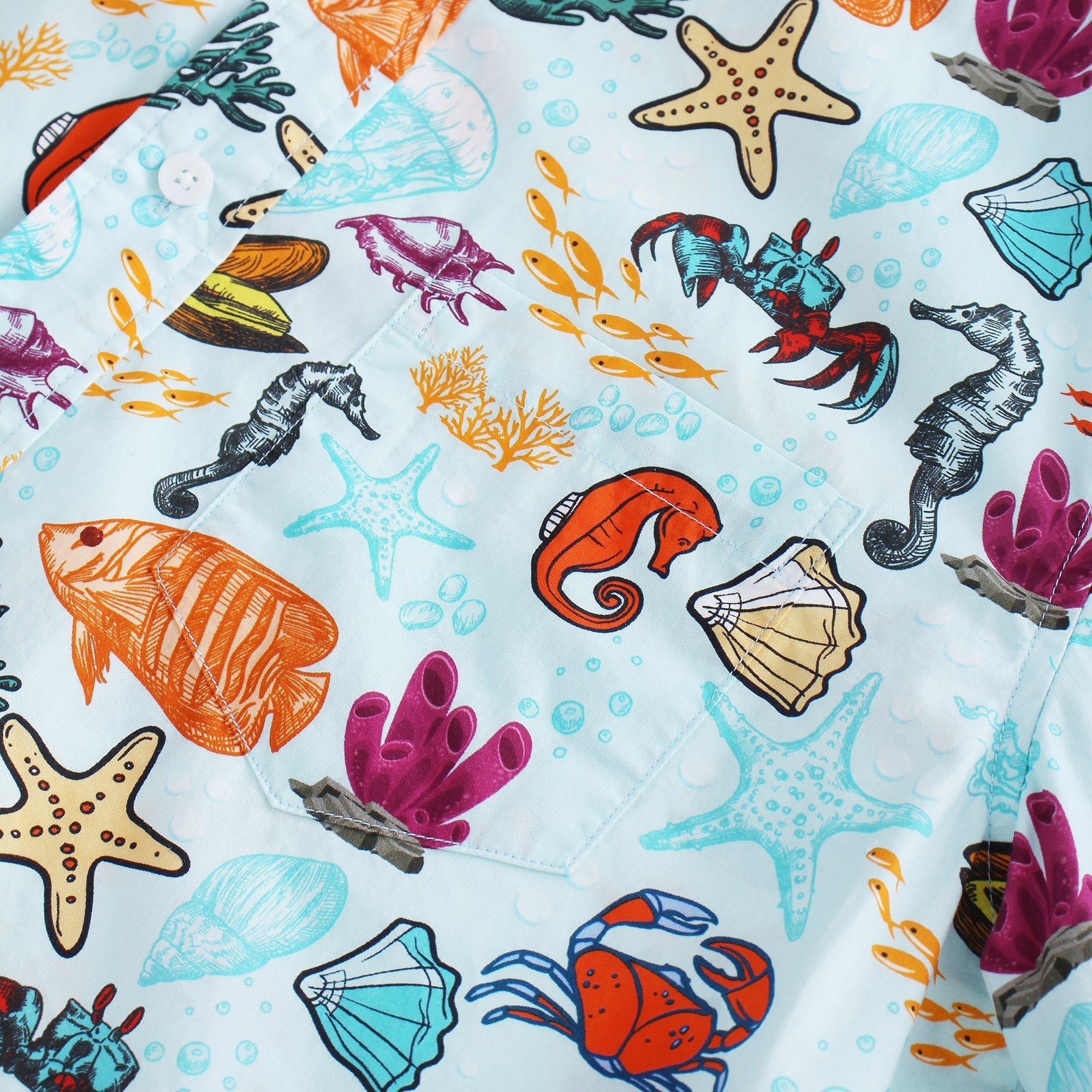 Coral Colorful Fish Underwater World Beach Shirt - Bonlax - Bonlax