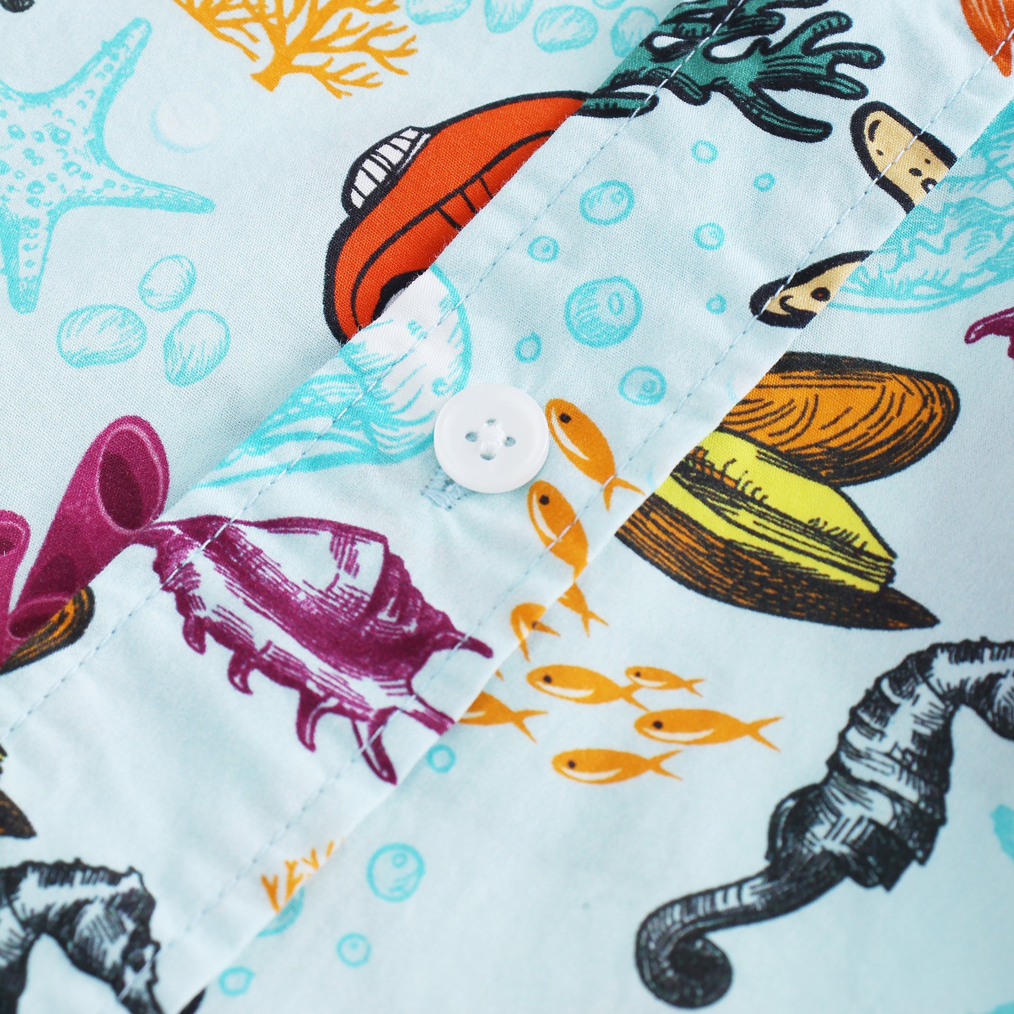 Coral Colorful Fish Underwater World Beach Shirt - Bonlax - Bonlax