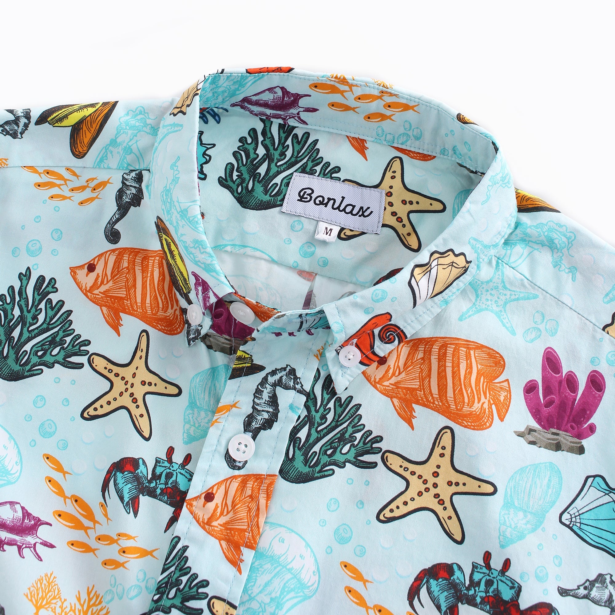 Coral Colorful Fish Underwater World Beach Shirt - Bonlax - Bonlax
