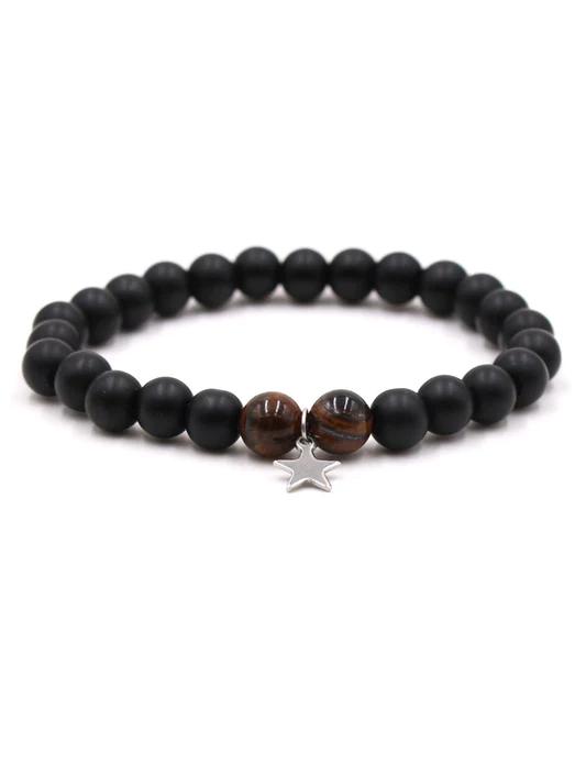 Cross Turquoise Lava Volcanic Stone Bracelet - Bonlax - Bonlax