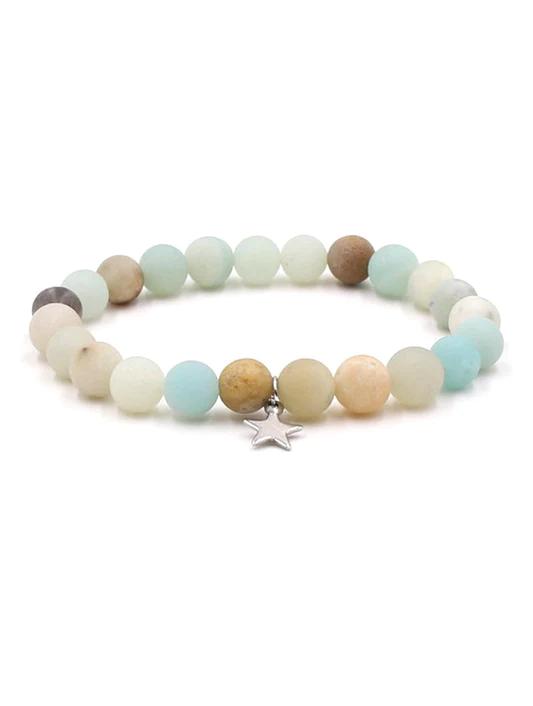 Cross Turquoise Lava Volcanic Stone Bracelet - Bonlax - Bonlax