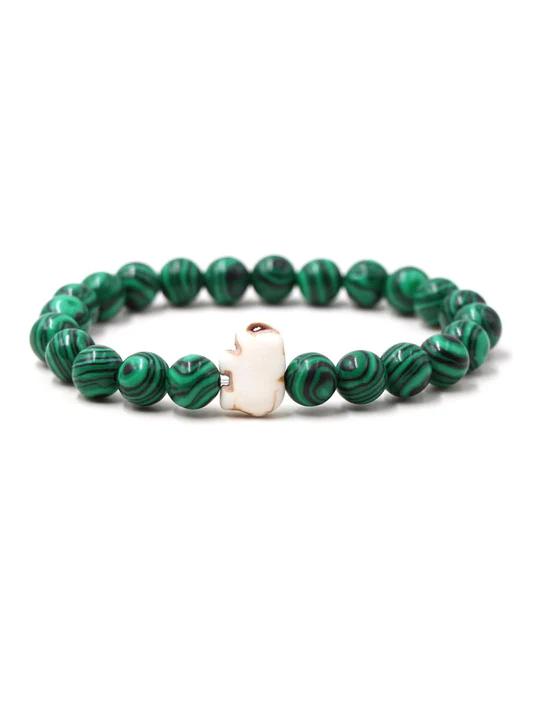 Cross Turquoise Lava Volcanic Stone Bracelet - Bonlax - Bonlax