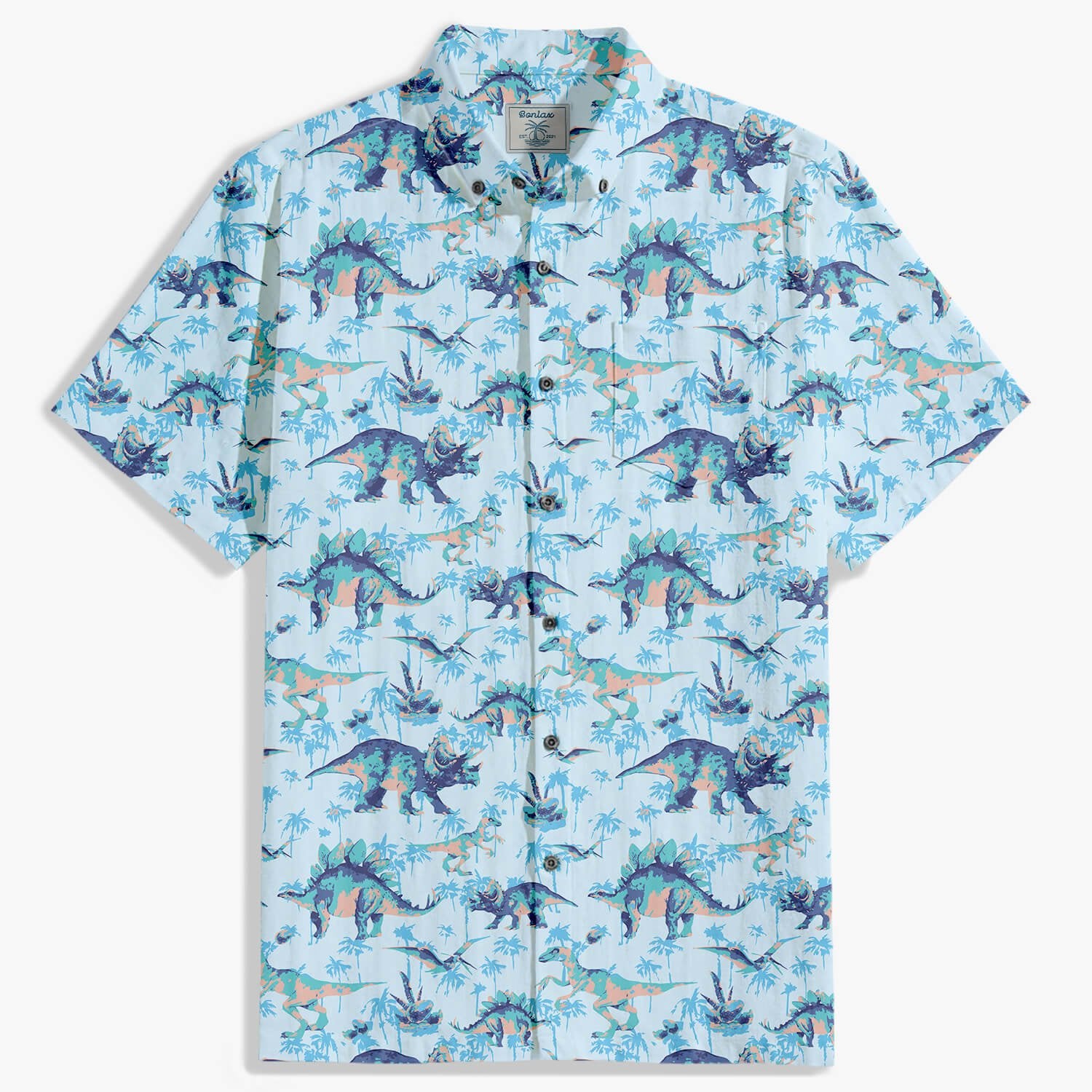 Dinosaur Print Hawaiian Shirt - Bonlax - Bonlax