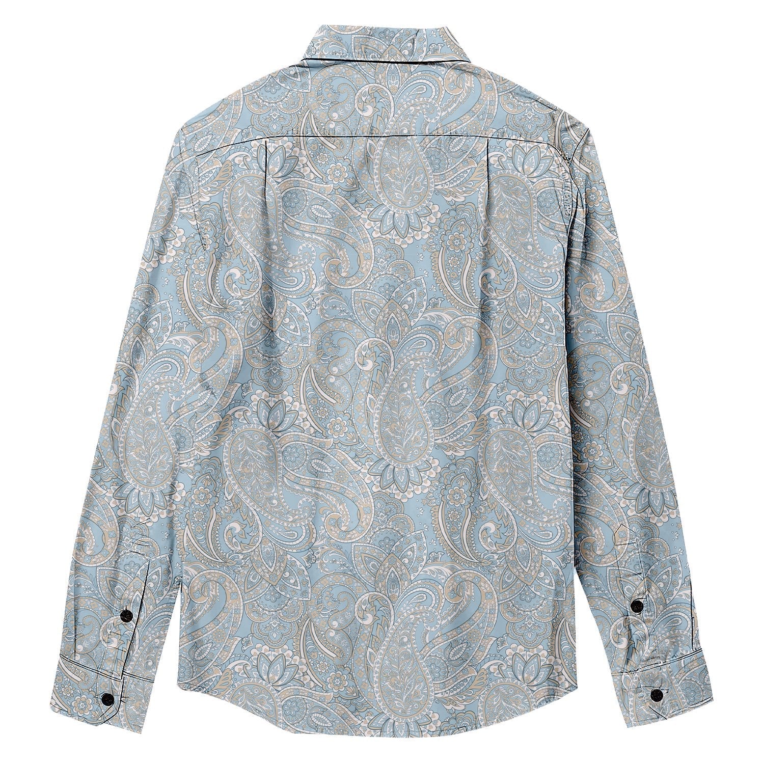 Ethnic Paisley Print Long Sleeve Shirt - Bonlax - Bonlax