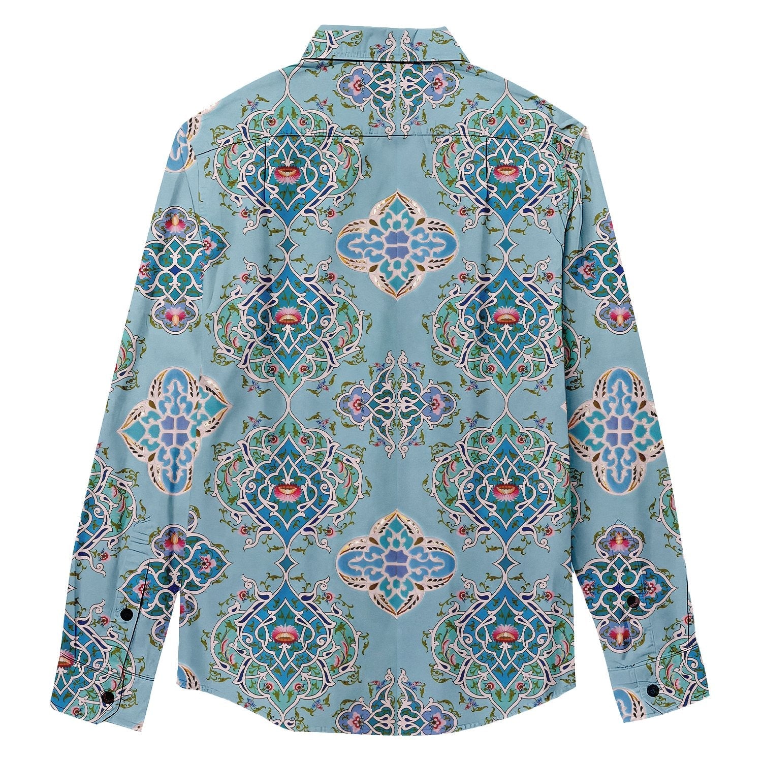 Ethnic Style Hollow Pattern Long Sleeve Shirt - Bonlax - Bonlax