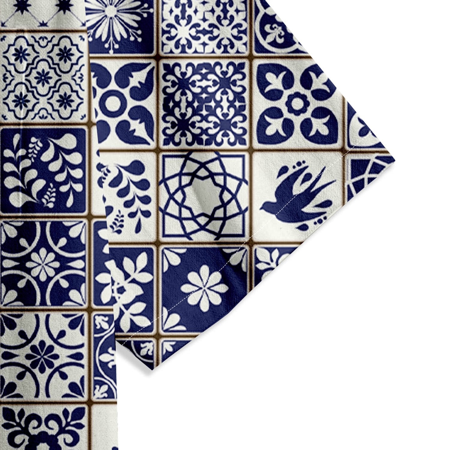 Ethnic Tile Print Short Sleeve Shirt - Bonlax - Bonlax