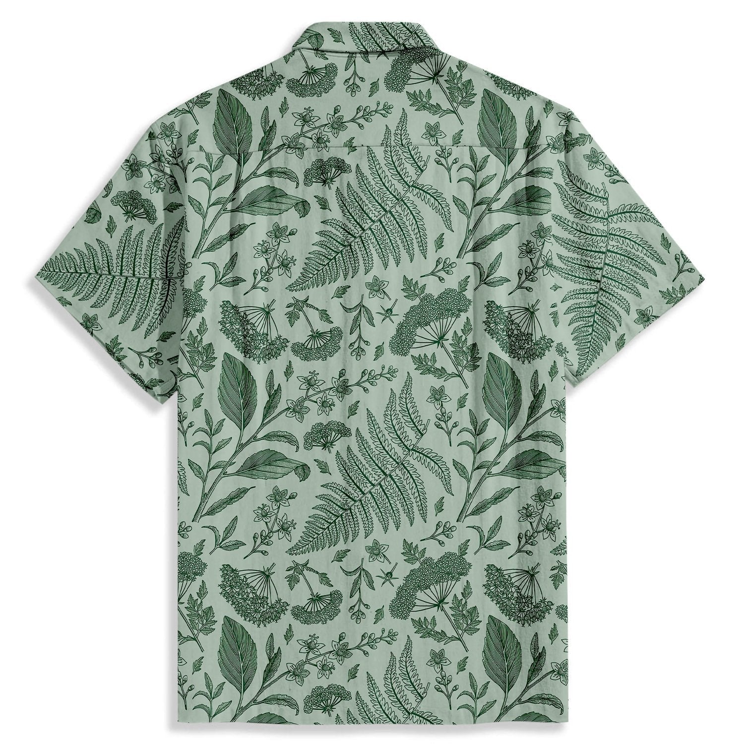 Fern Hemlock Pattern Short Sleeve Shirt - Bonlax - Bonlax