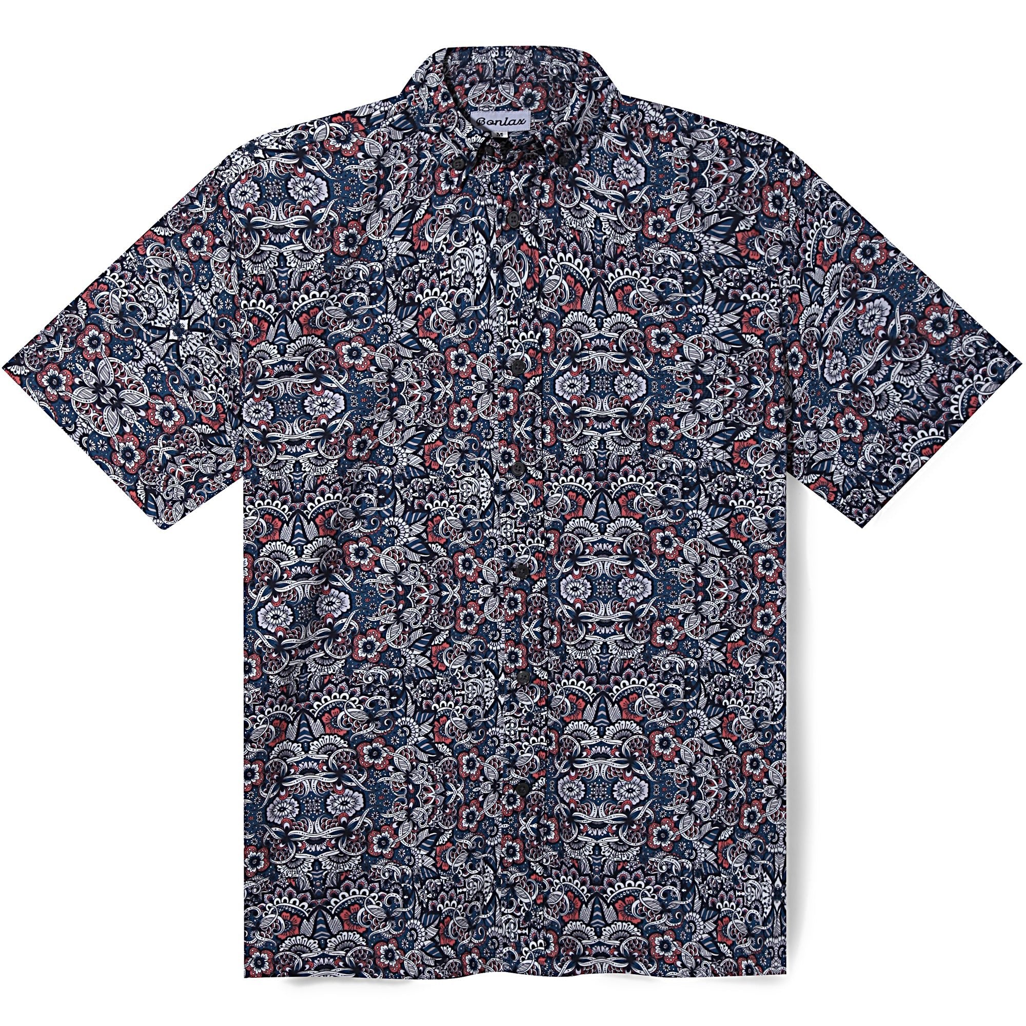 Floral Paisley Hawaiian Shirt - Bonlax - Bonlax