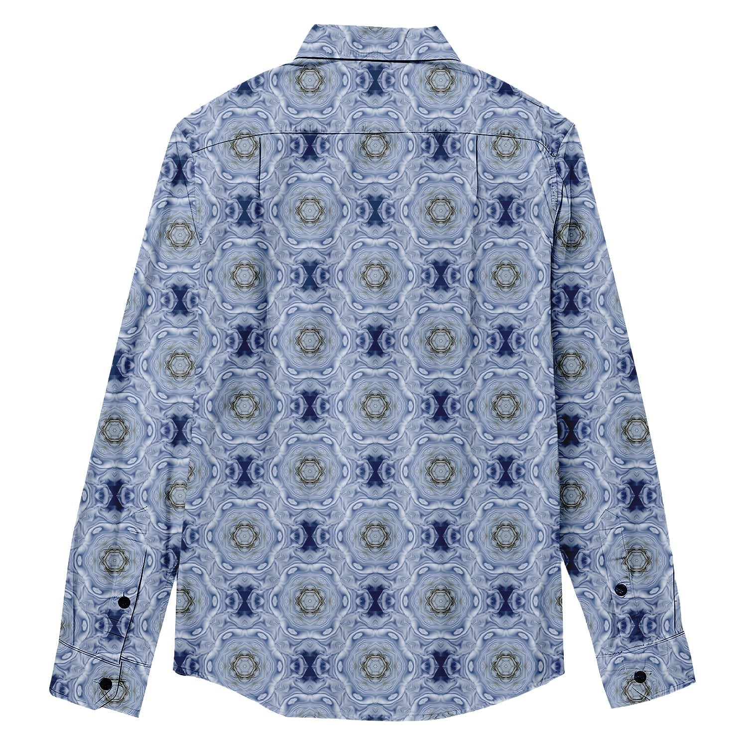 Flower Smudge Print Long Sleeve Shirt - Bonlax - Bonlax