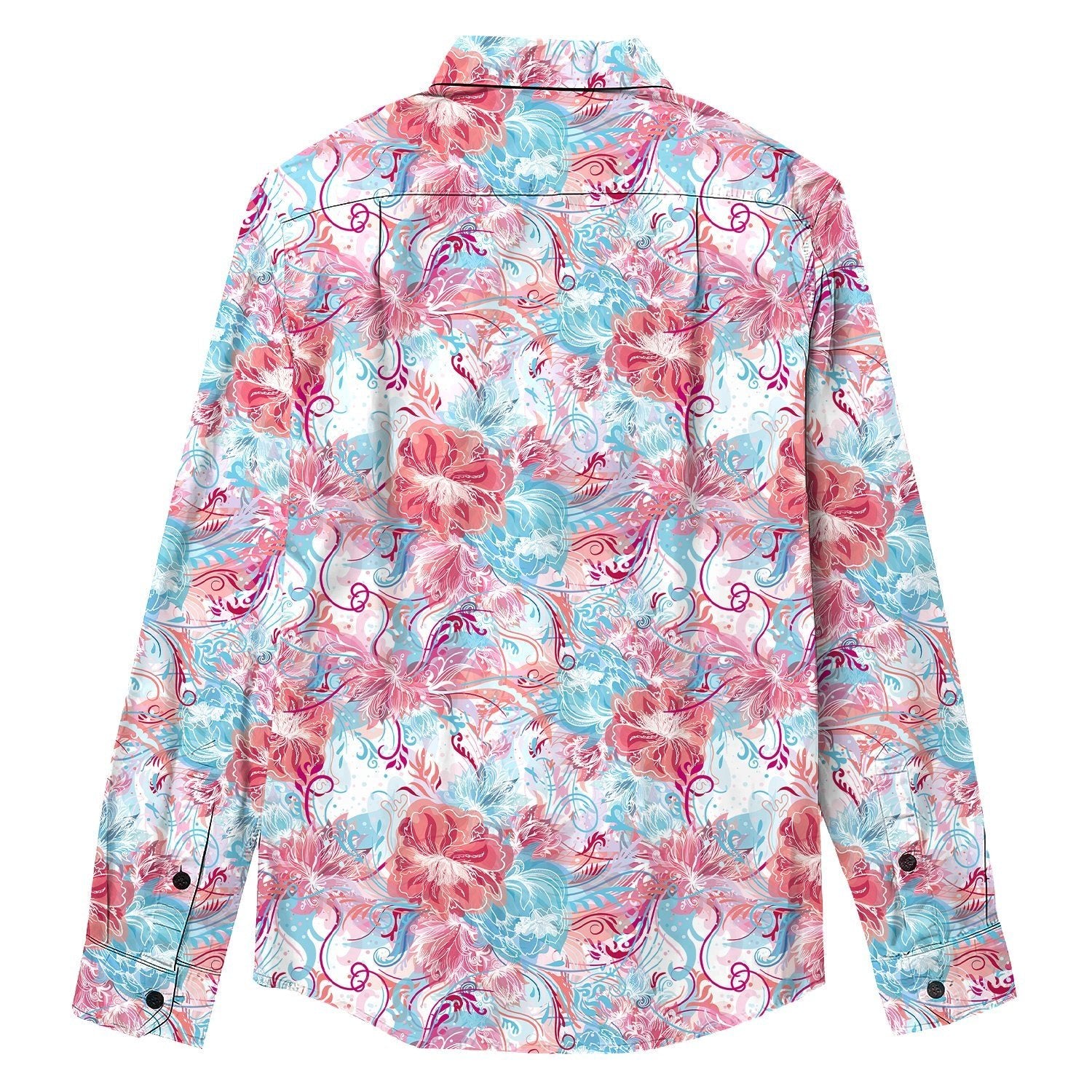 Graffiti Watercolor Print Long Sleeve Shirt - Bonlax - Bonlax