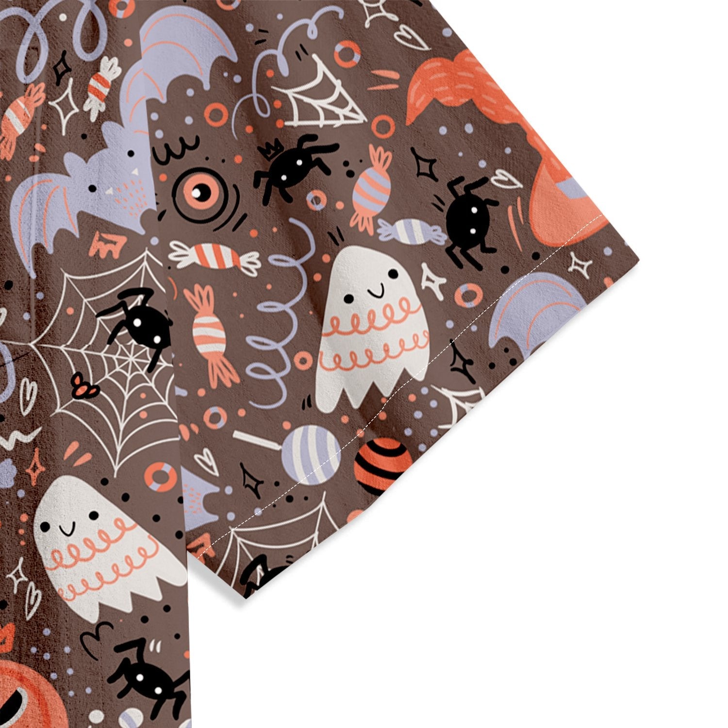 Halloween Hand Srawn Candy Ghost Short Sleeve Shirt - Bonlax - Bonlax