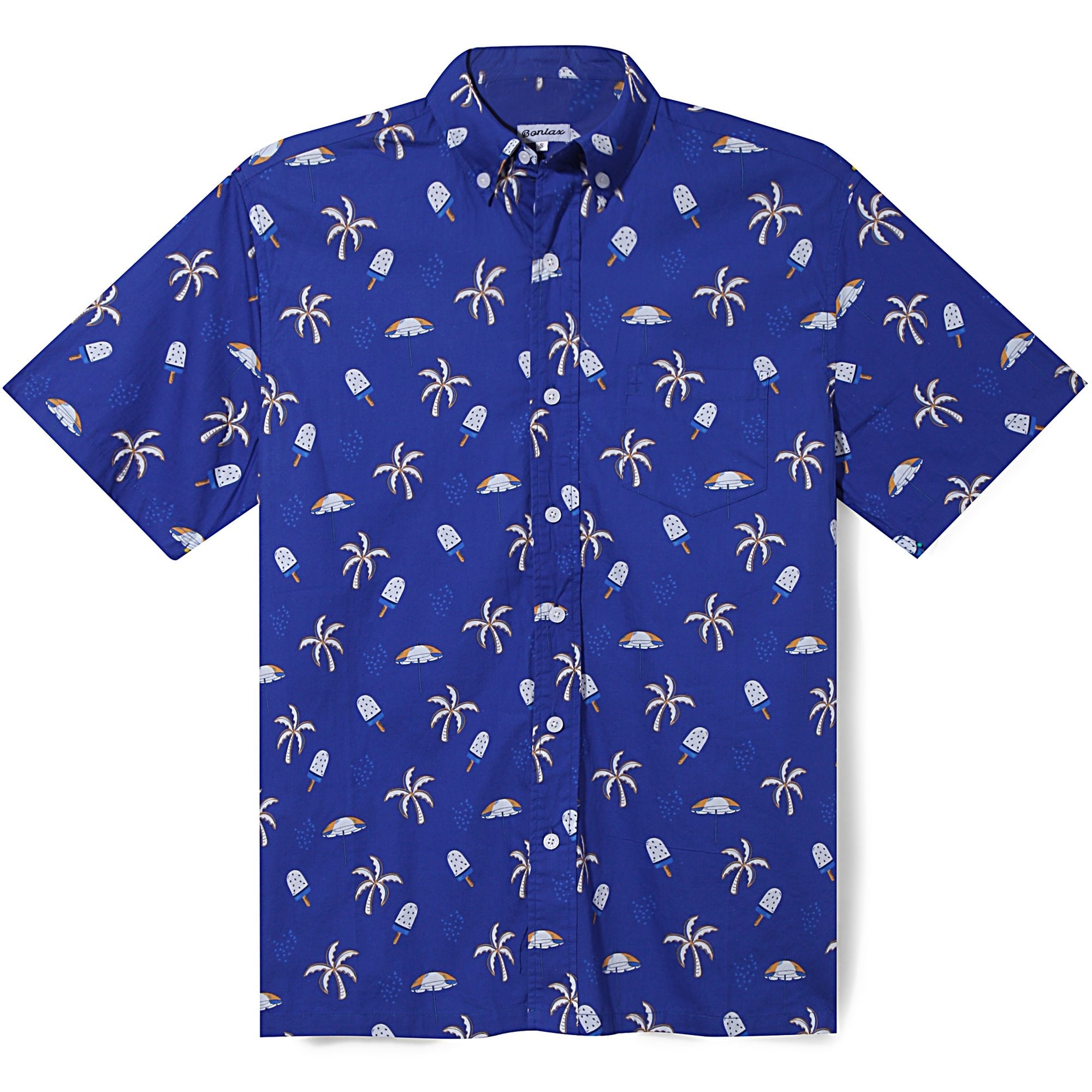 Ice Cream Coconut Tree Short Sleeve Shirt - Bonlax - Bonlax