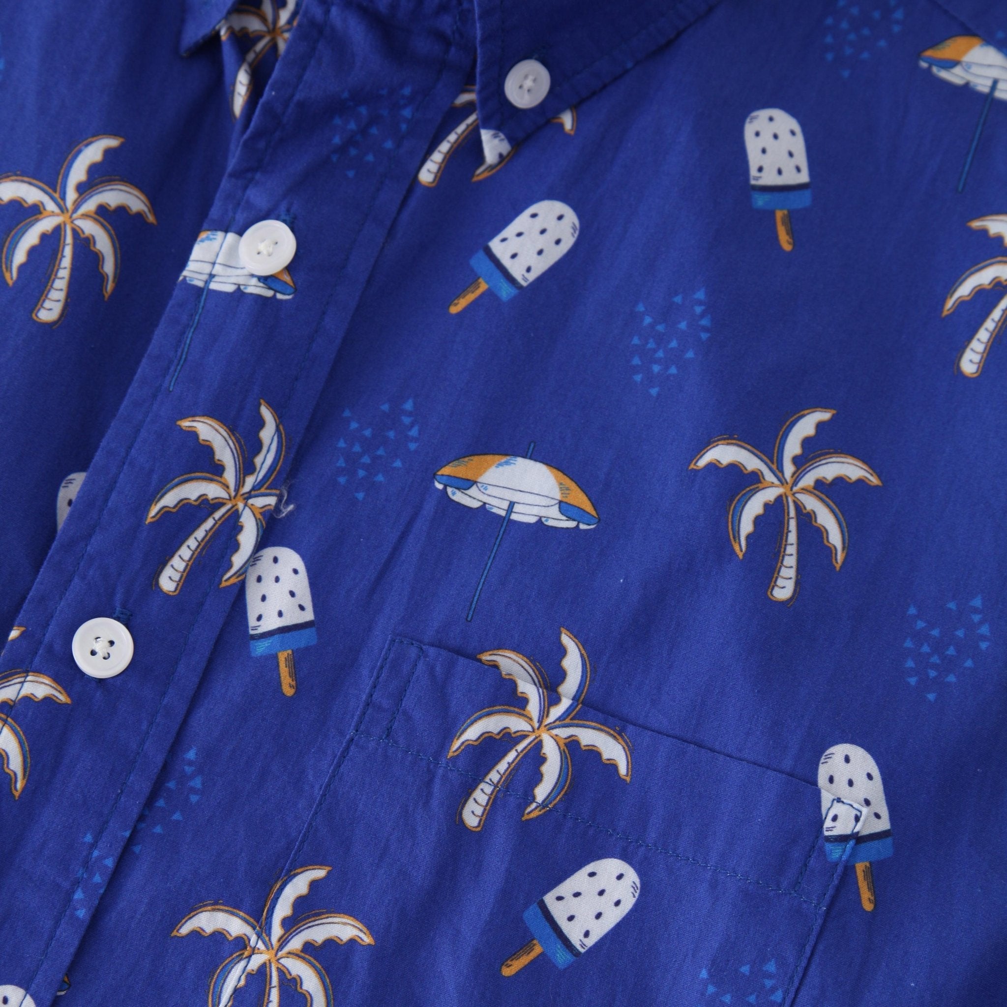 Ice Cream Coconut Tree Short Sleeve Shirt - Bonlax - Bonlax