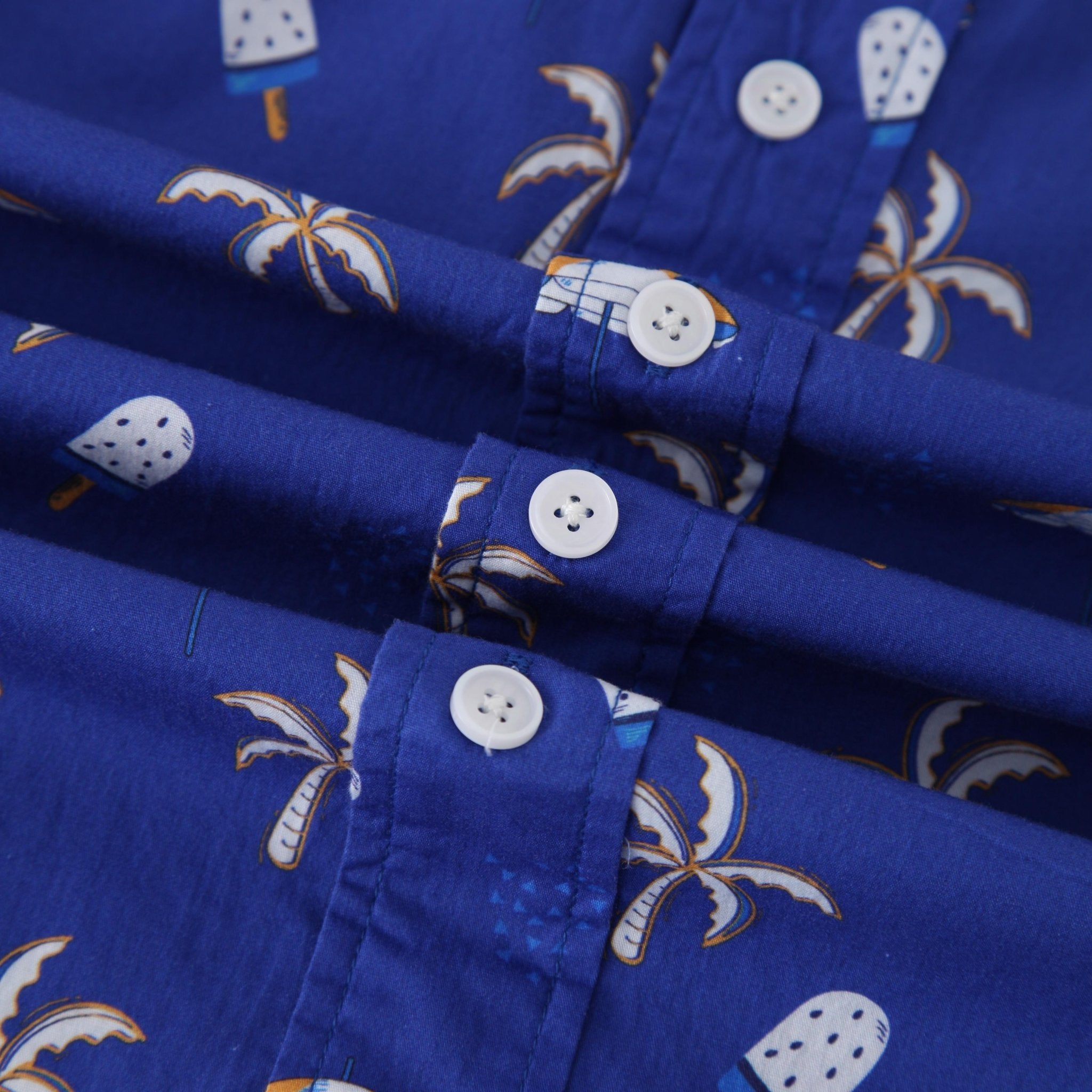 Ice Cream Coconut Tree Short Sleeve Shirt - Bonlax - Bonlax