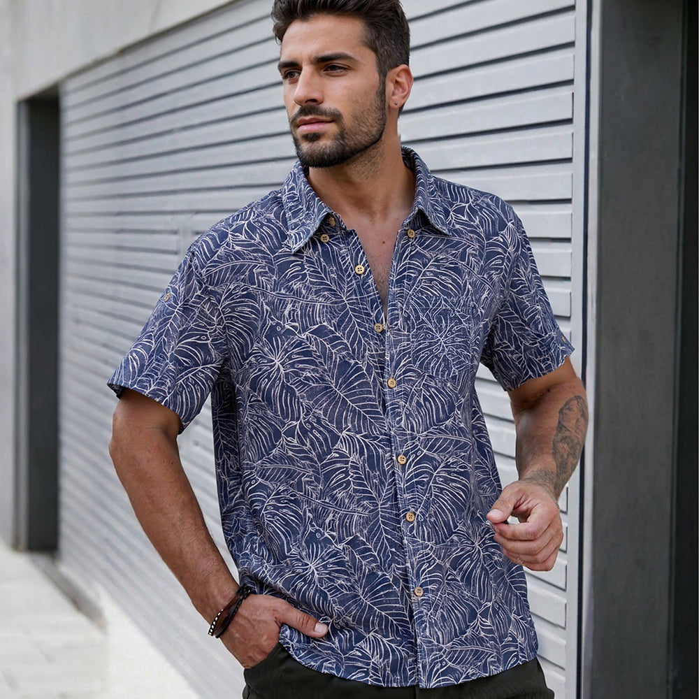 Indigo tropic Resort Shirt
