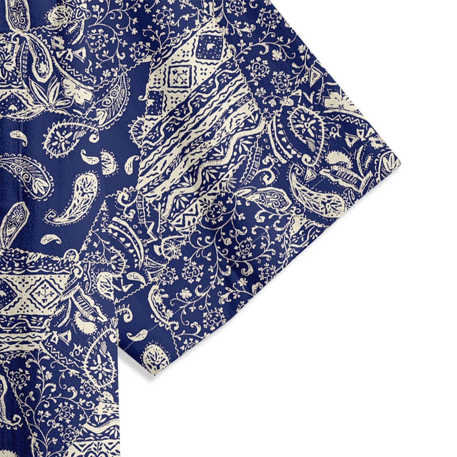 Japanese Block Spiral Pattern Short Sleeve Shirt - Bonlax - Bonlax