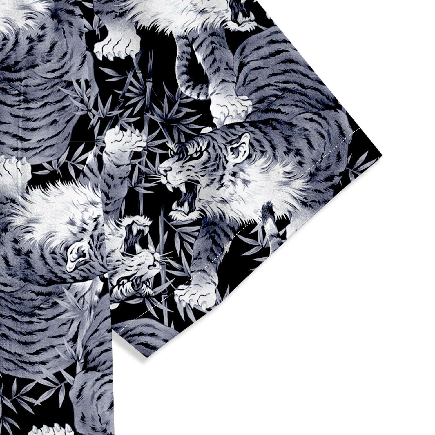 Japanese Style Hand - painted Tiger Short Sleeve Shirt - Bonlax - Bonlax