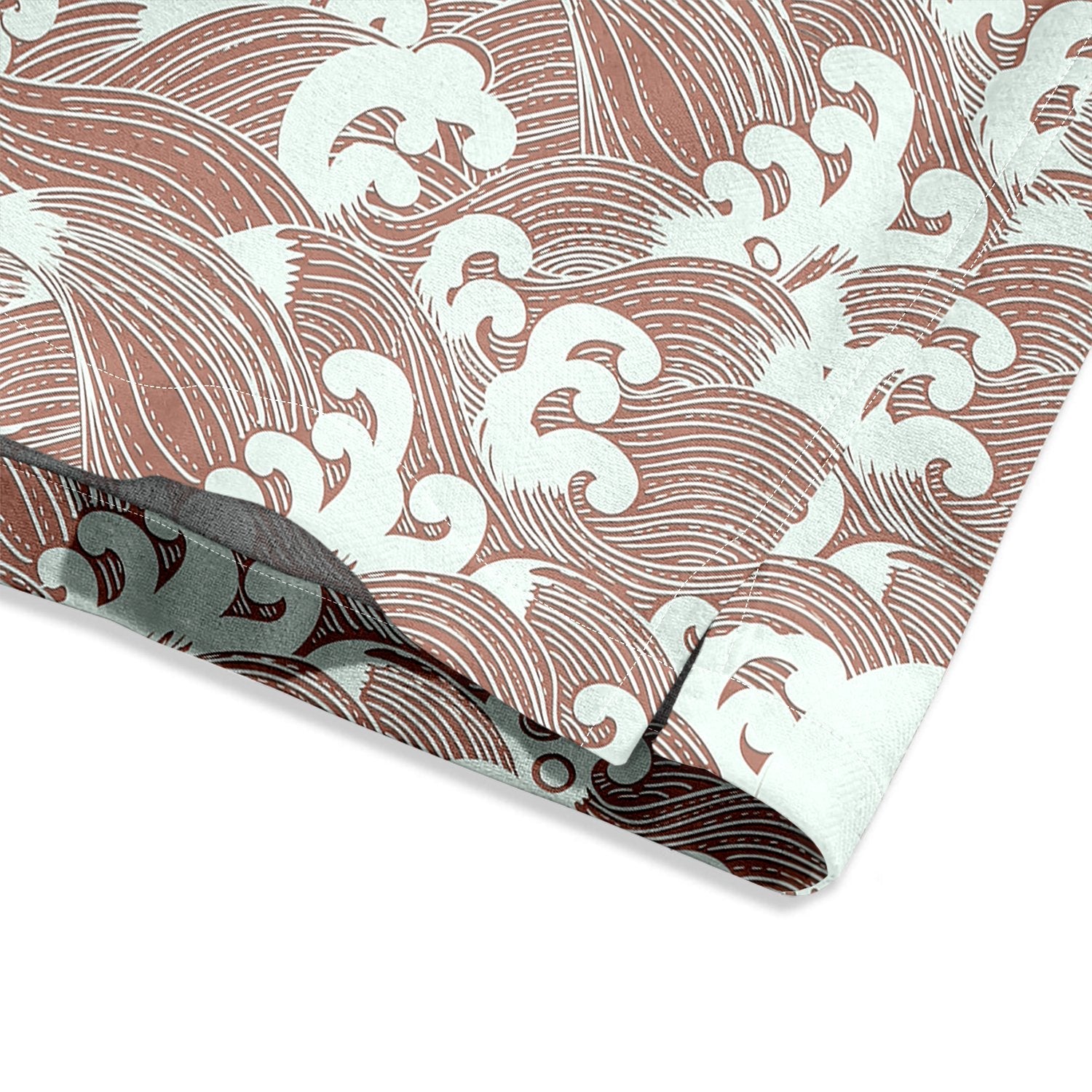 Japanese Wave Pattern Short Sleeve Shirt - Bonlax - Bonlax