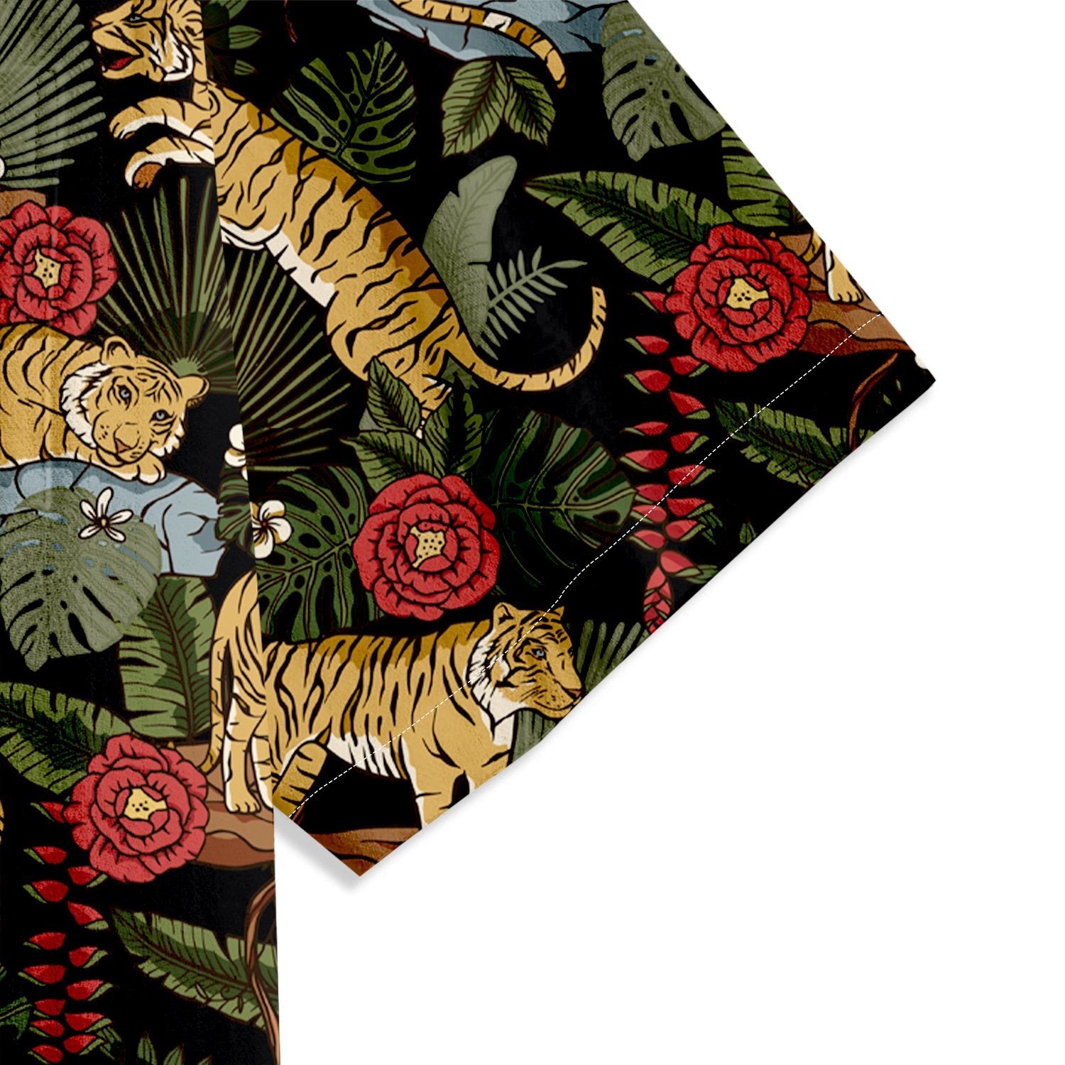 Jungle Tiger Print Short Sleeve Shirt - Bonlax - Bonlax