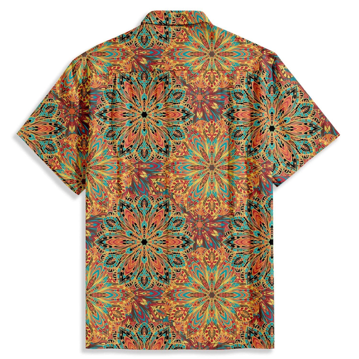 Kaleidoscope Shading Print Short Sleeve Shirt - Bonlax - Bonlax