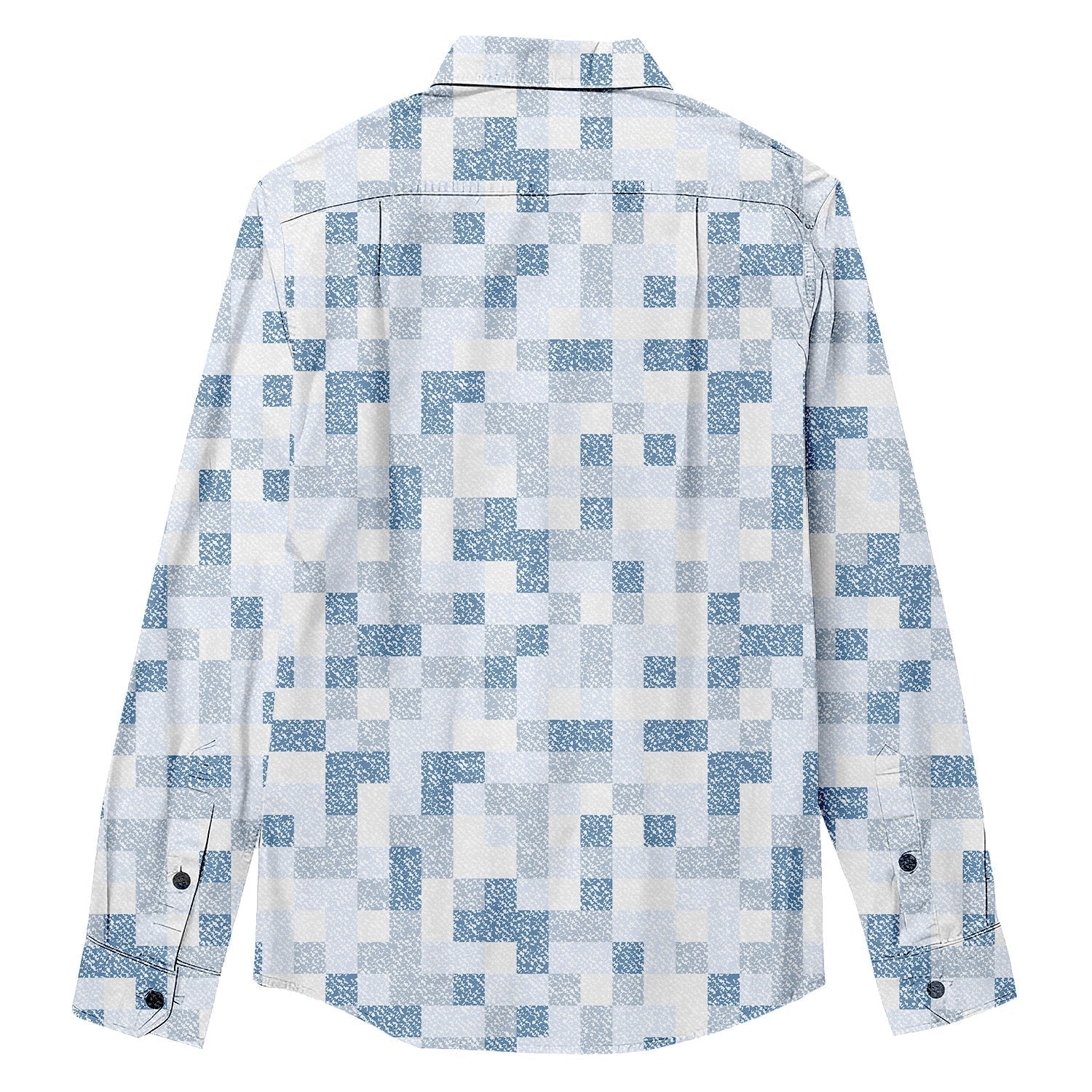 Mosaic Print Long Sleeve Shirt - Bonlax - Bonlax