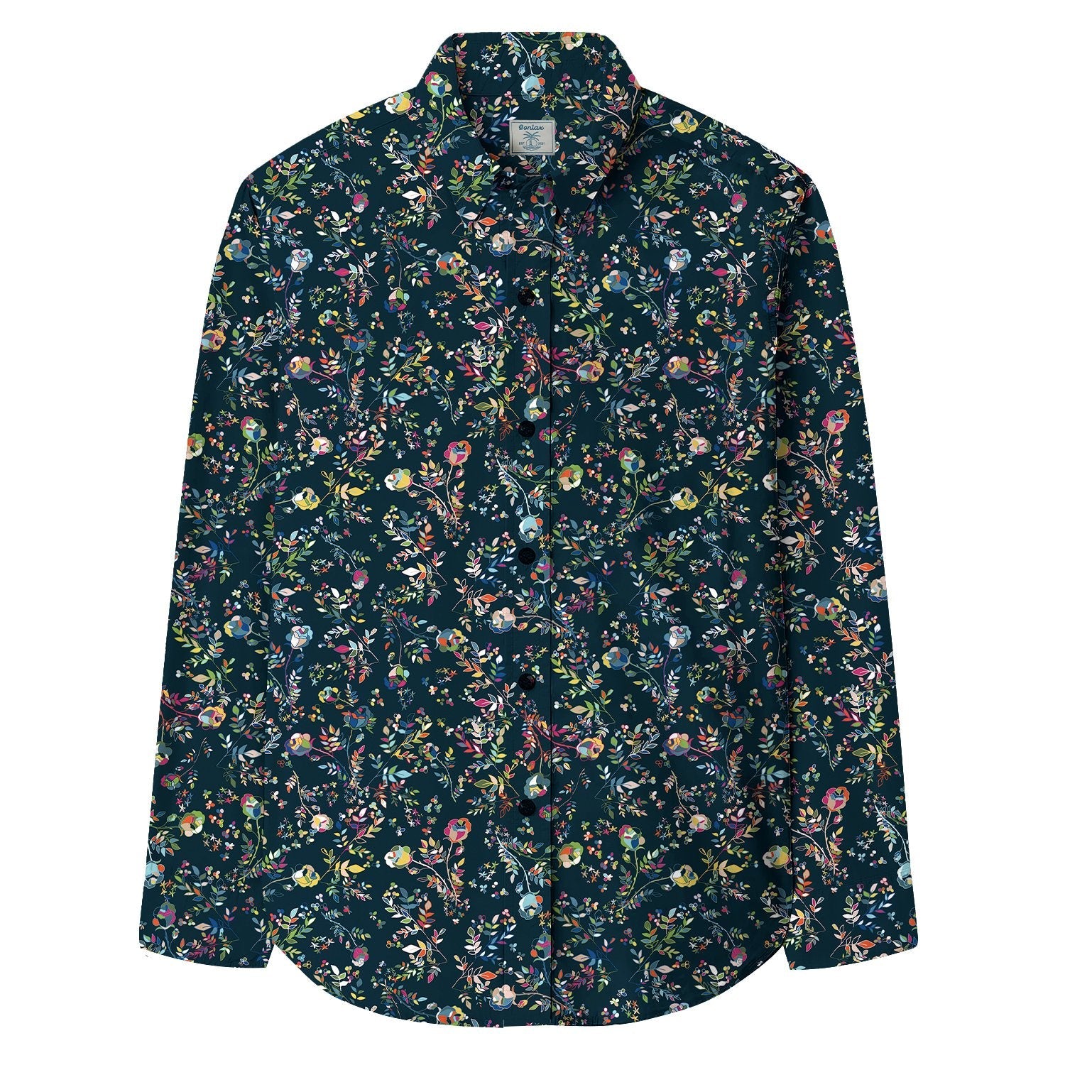 Multi - colored Floral Long Sleeve Shirt - Bonlax - Bonlax