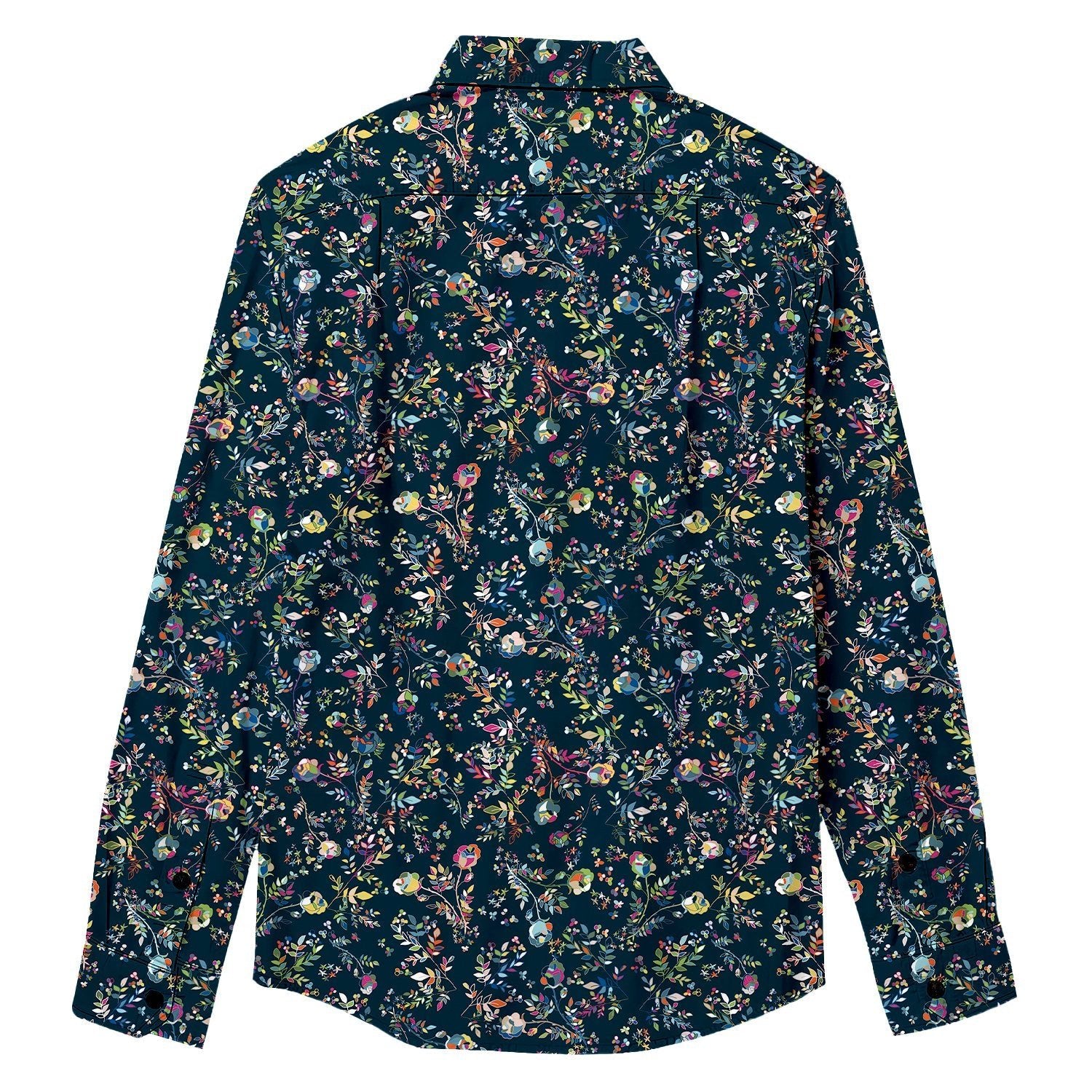 Multi - colored Floral Long Sleeve Shirt - Bonlax - Bonlax