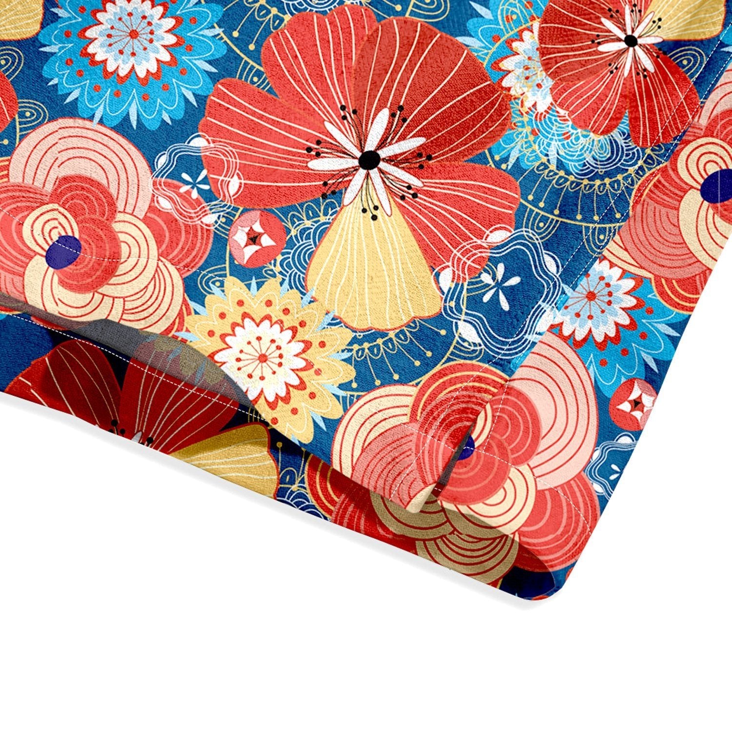 Multicolor Cartoon Flowers Print Short Sleeve Shirt - Bonlax - Bonlax