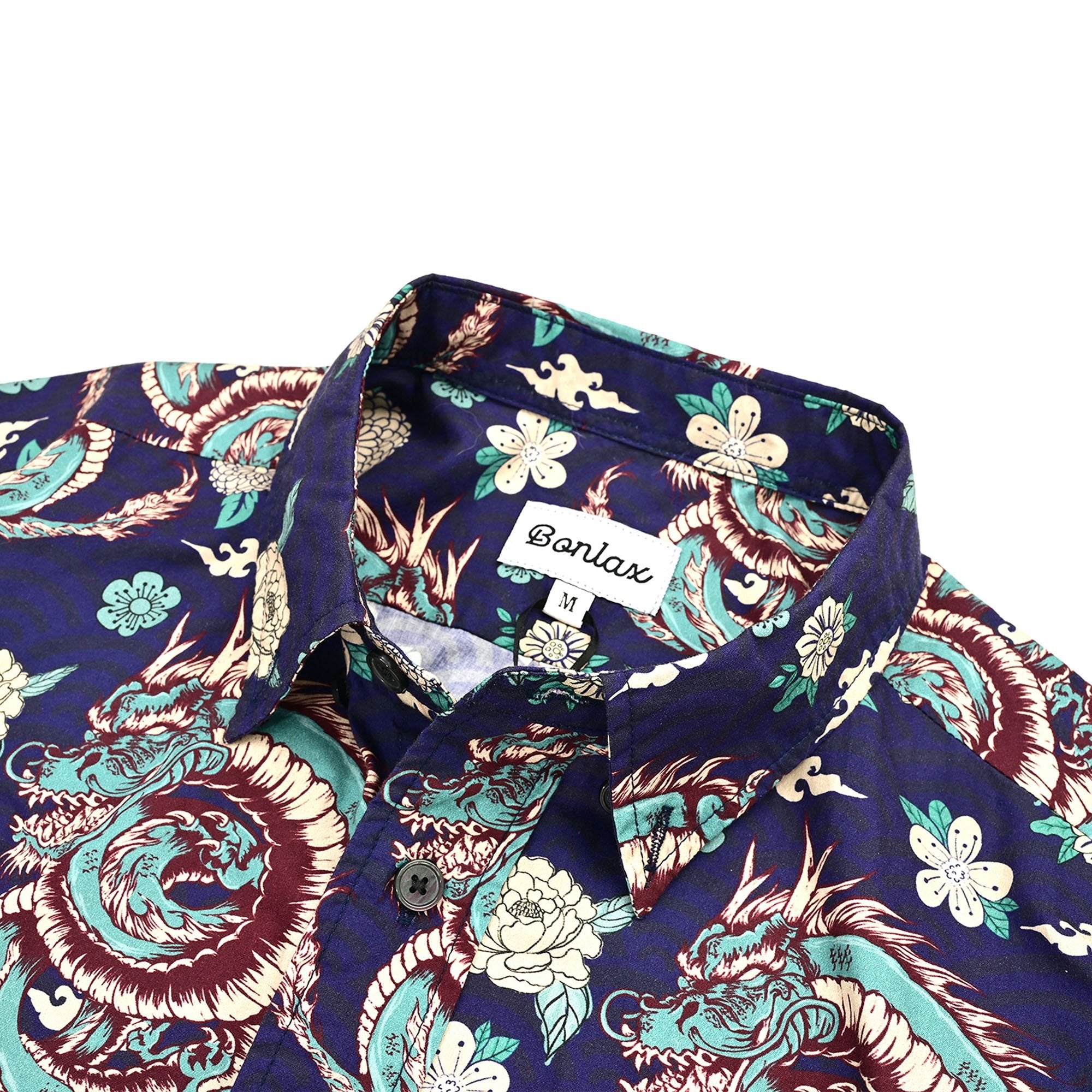 Mythical Majestic Dragon Print Hawaiian Shirt - Bonlax - Bonlax