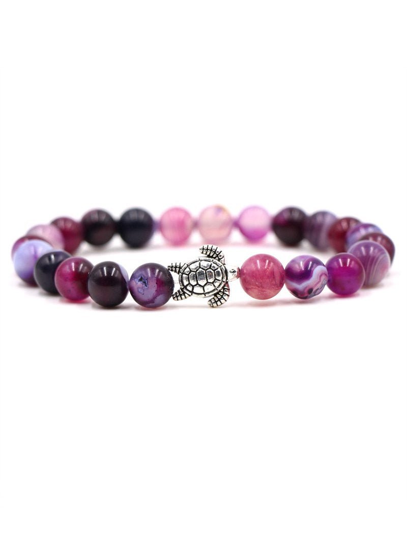 Natural Stone Solid Color Turtle Bracelet - Bonlax - Bonlax