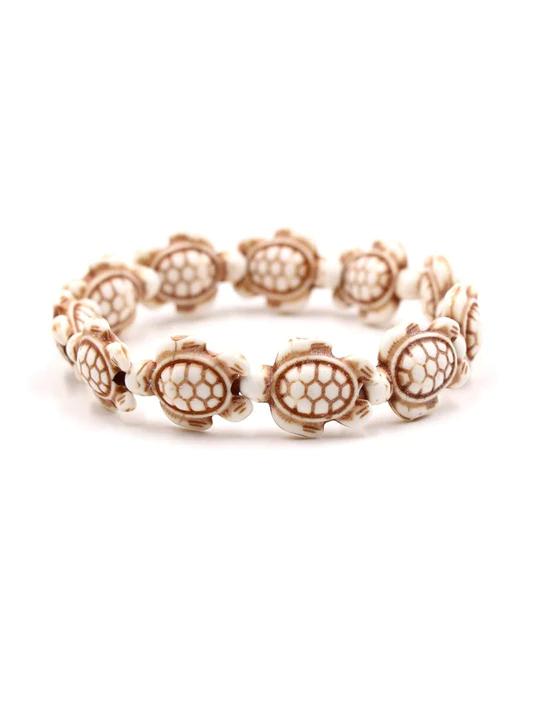 Natural Stone Solid Color Turtle Bracelet - Bonlax - Bonlax