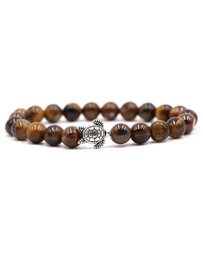 Natural Stone Solid Color Turtle Bracelet - Bonlax - Bonlax