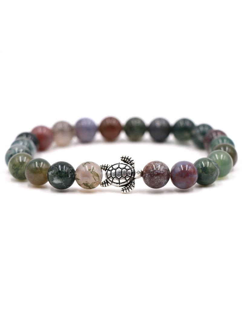 Natural Stone Solid Color Turtle Bracelet - Bonlax - Bonlax