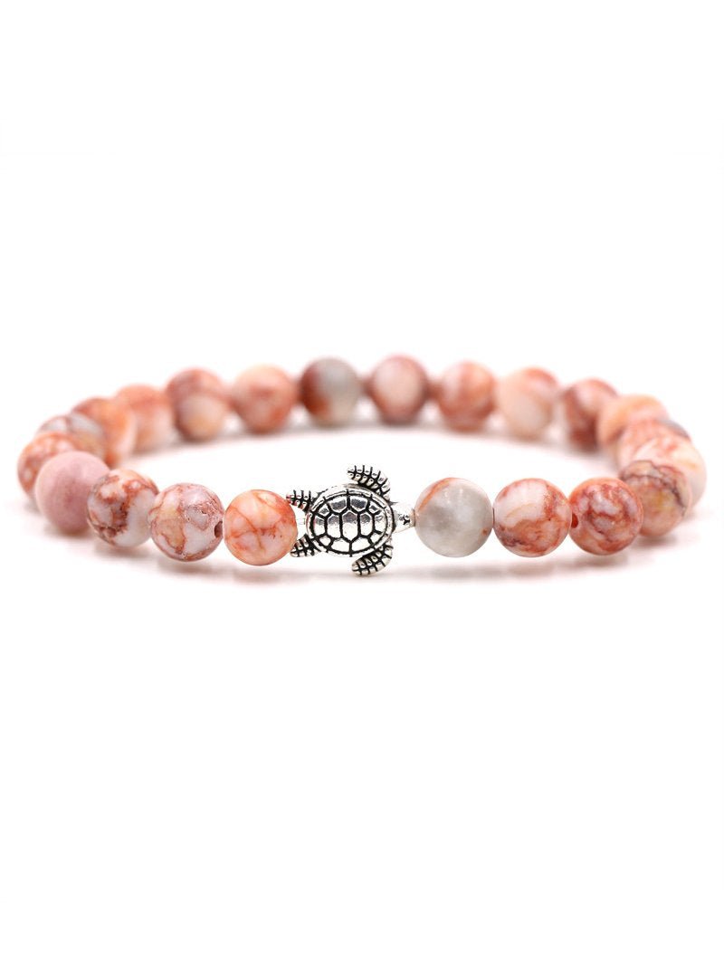 Natural Stone Solid Color Turtle Bracelet - Bonlax - Bonlax