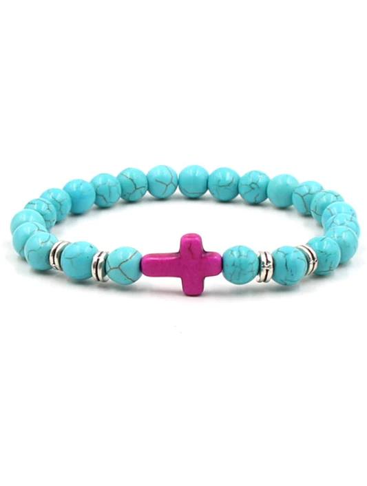 Natural Stone Solid Color Turtle Bracelet - Bonlax - Bonlax