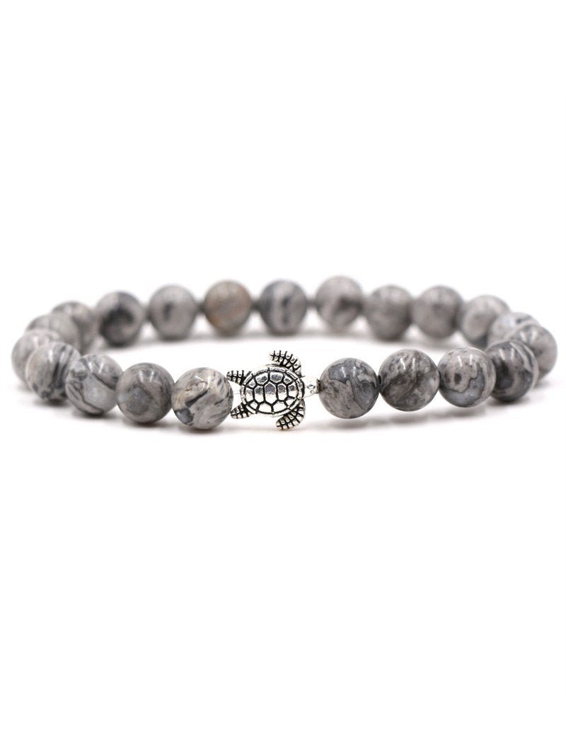 Natural Stone Solid Color Turtle Bracelet - Bonlax - Bonlax