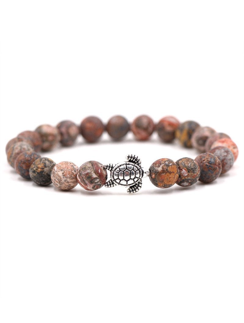 Natural Stone Solid Color Turtle Bracelet - Bonlax - Bonlax